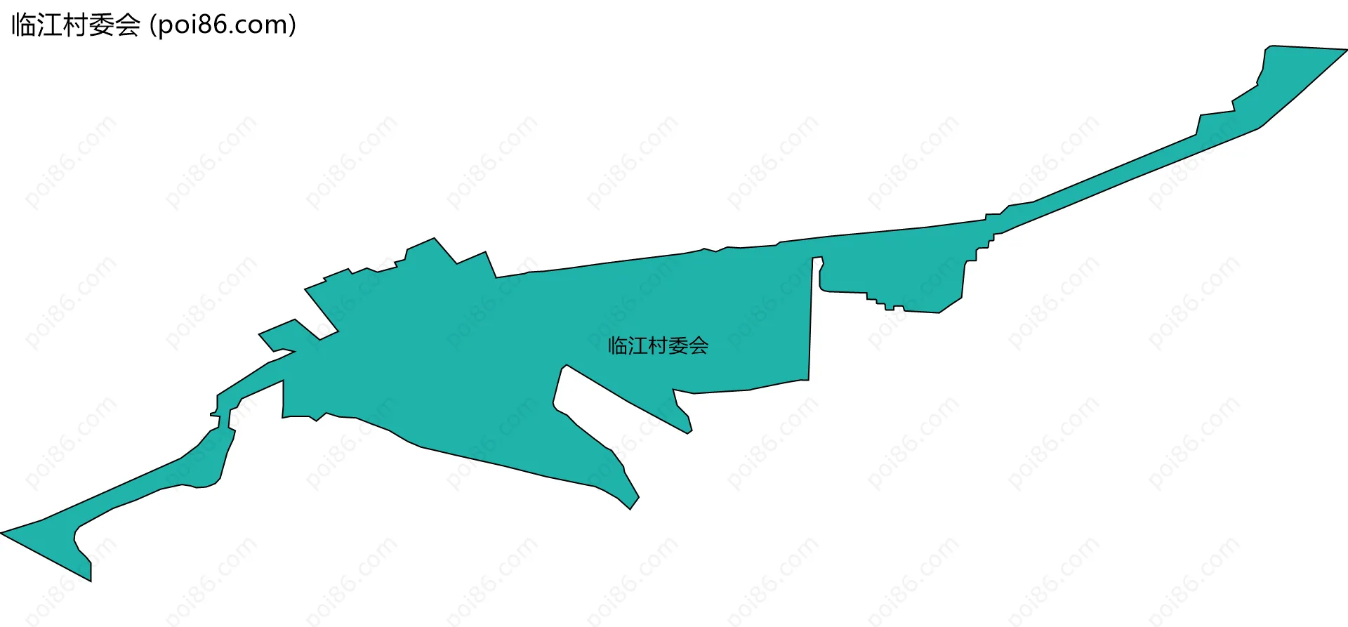临江村委会边界地图