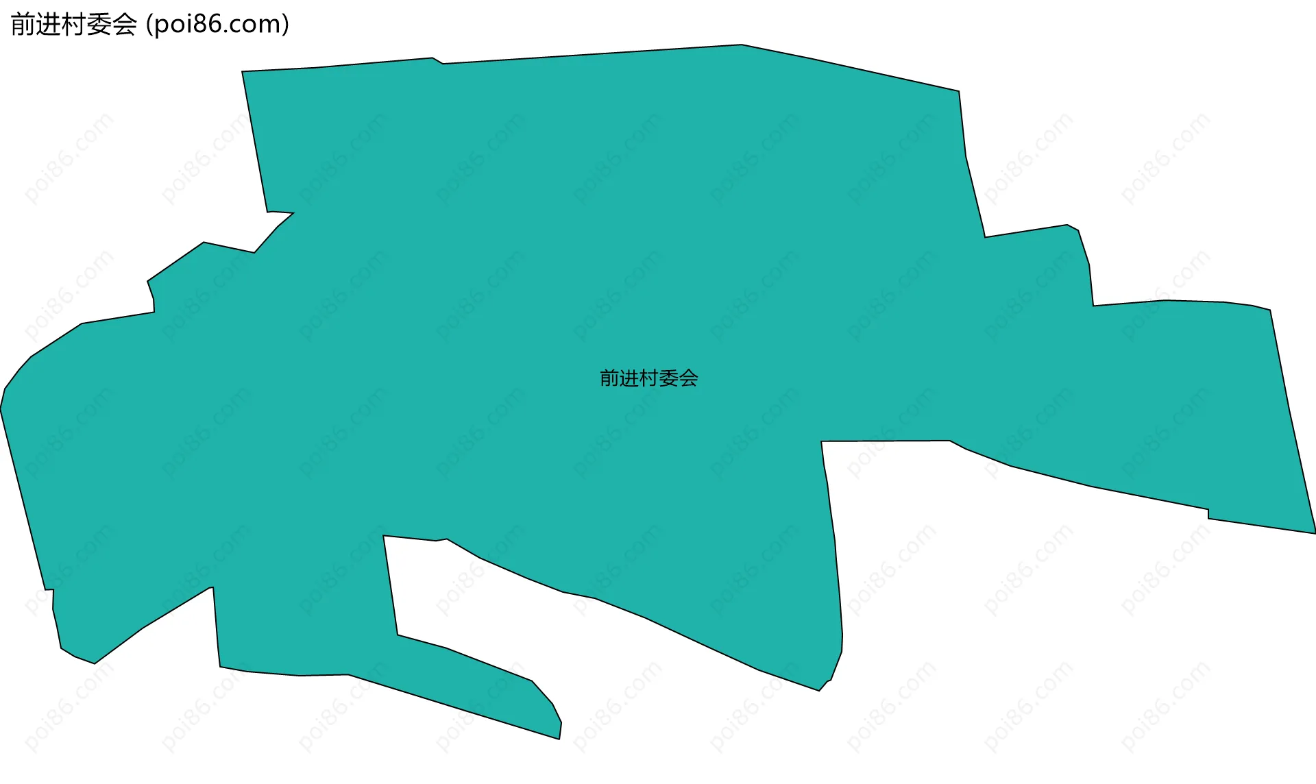 前进村委会边界地图
