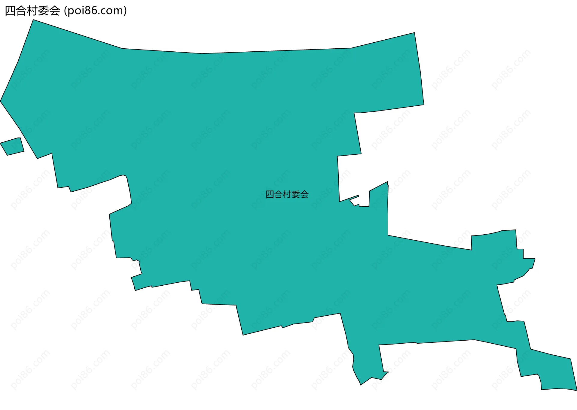 四合村委会边界地图