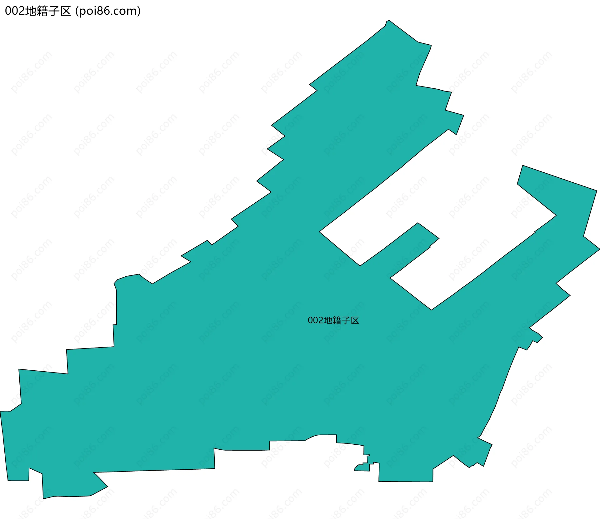002地籍子区边界地图