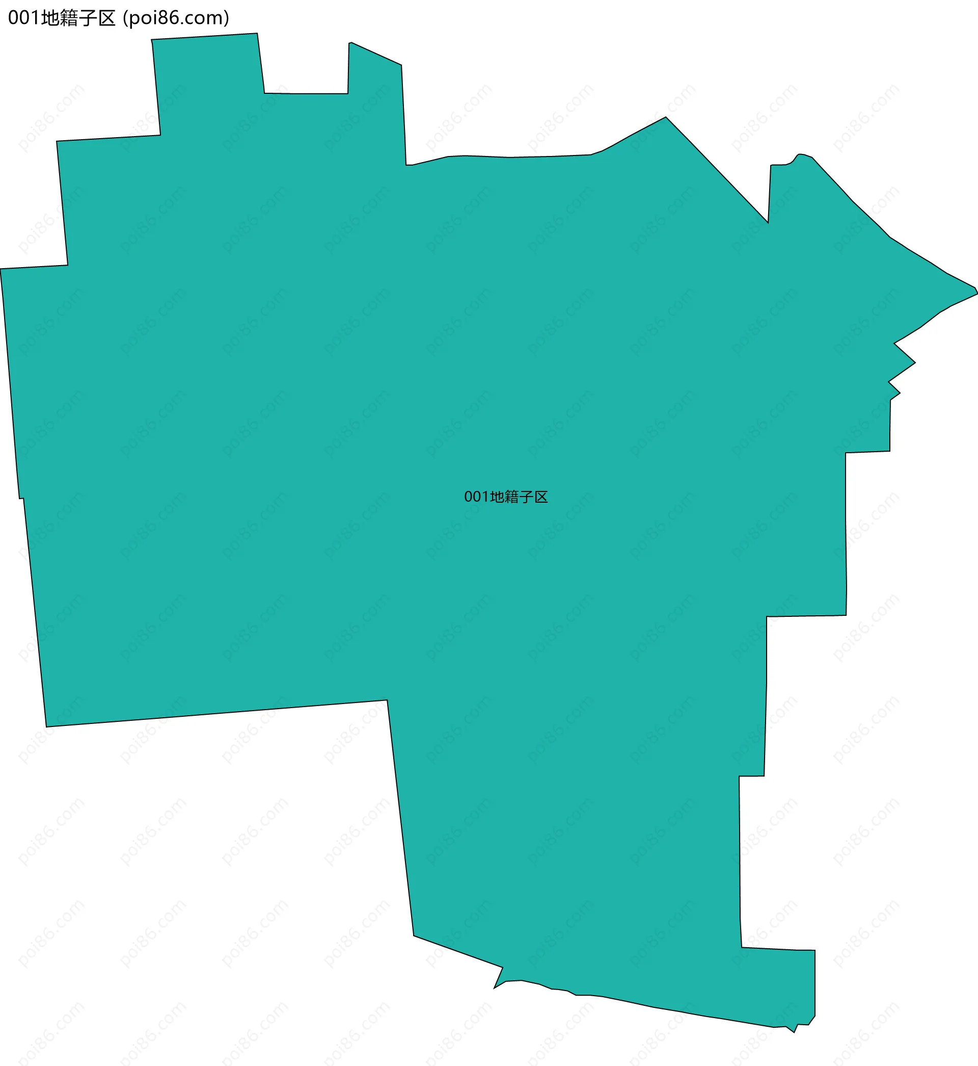 001地籍子区边界地图
