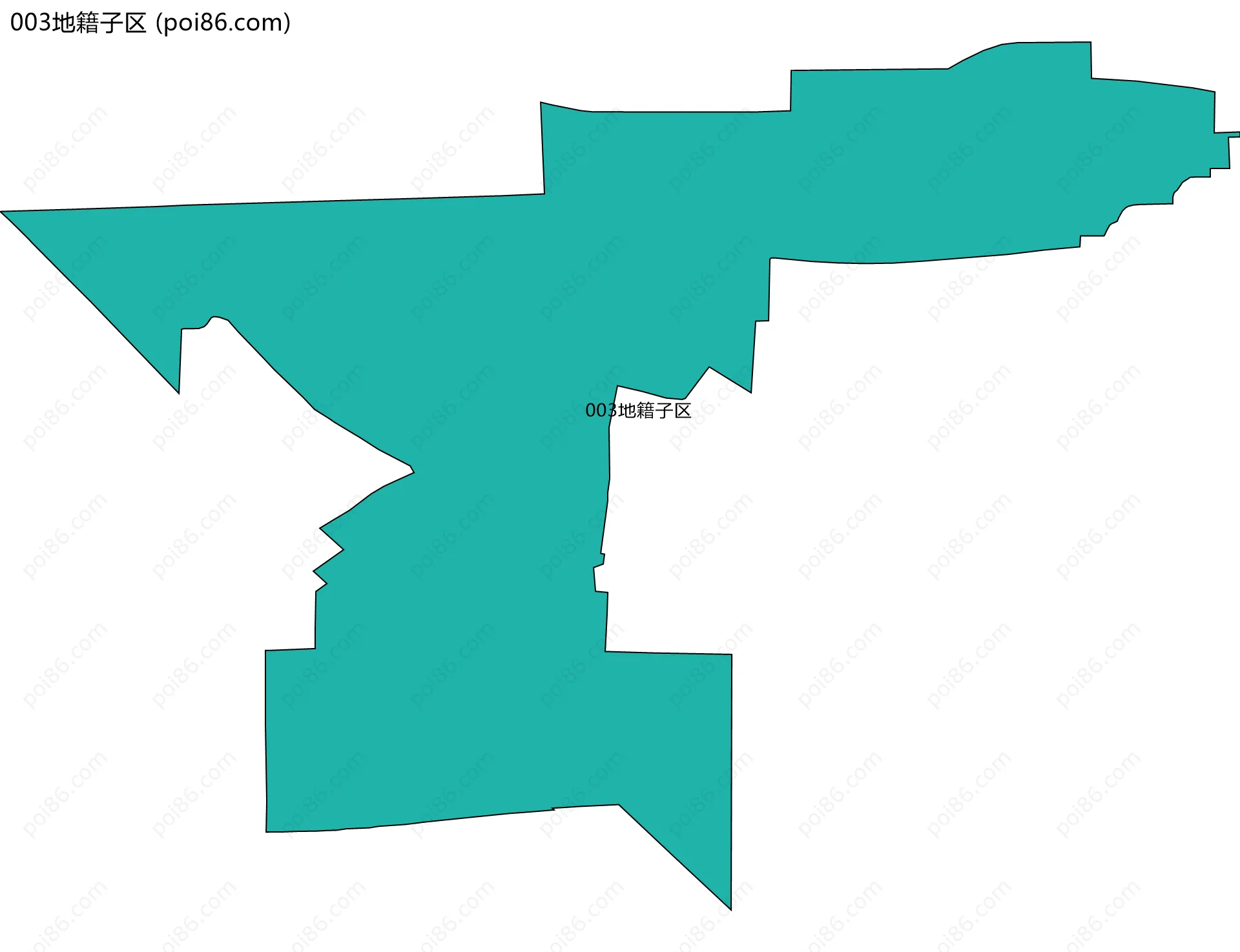 003地籍子区边界地图
