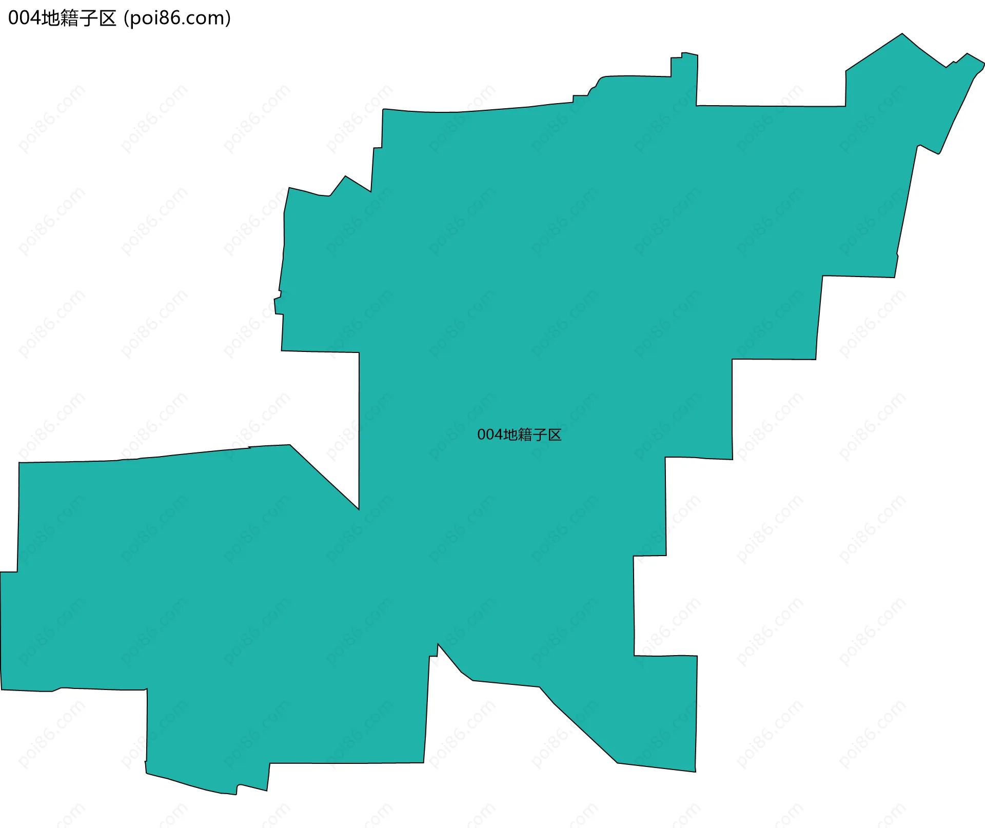 004地籍子区边界地图
