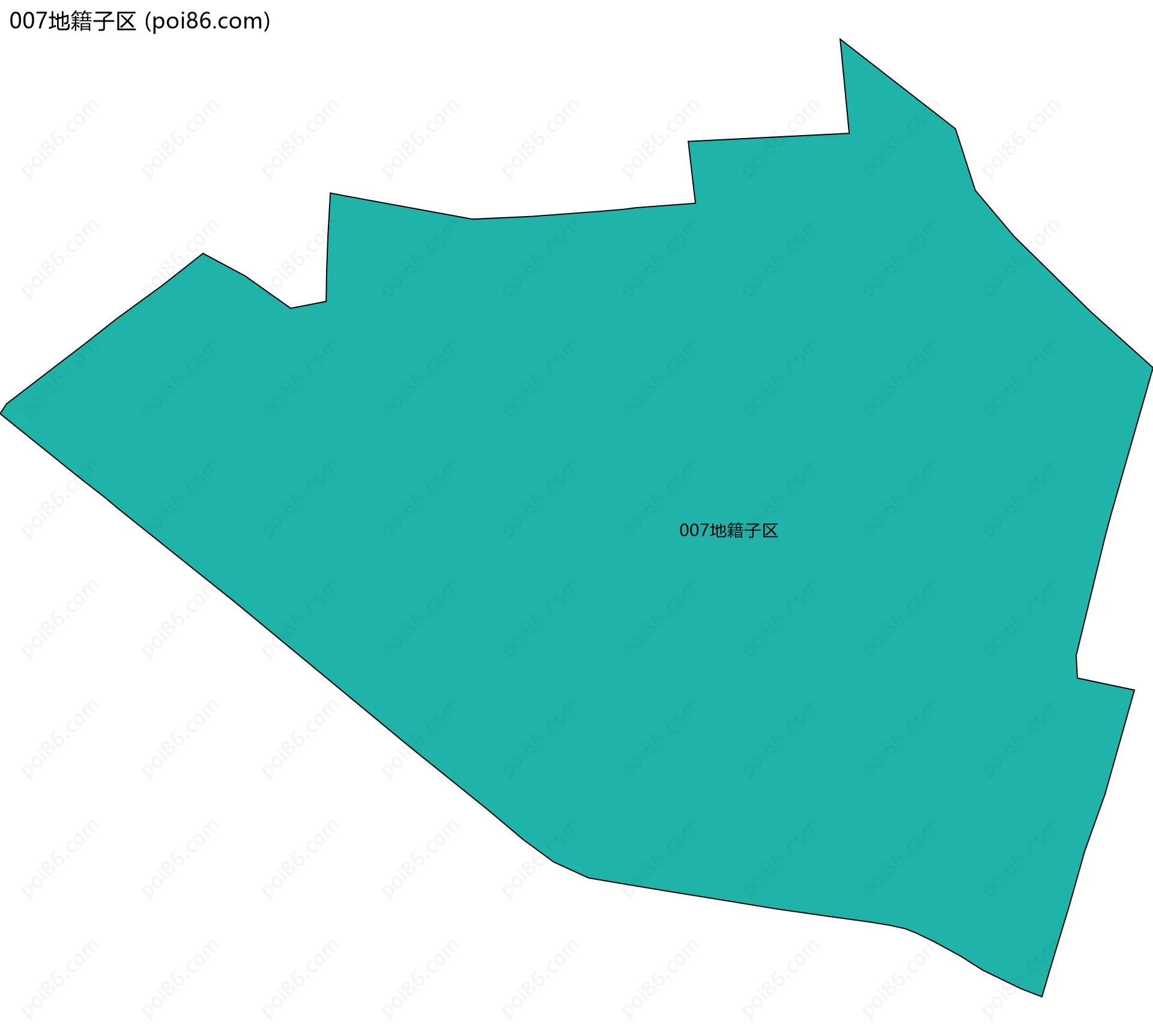 007地籍子区边界地图