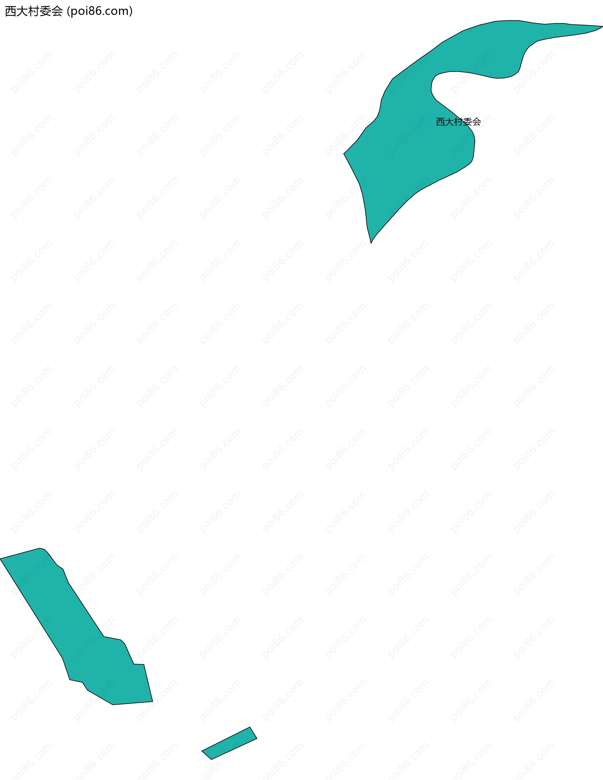 西大村委会边界地图