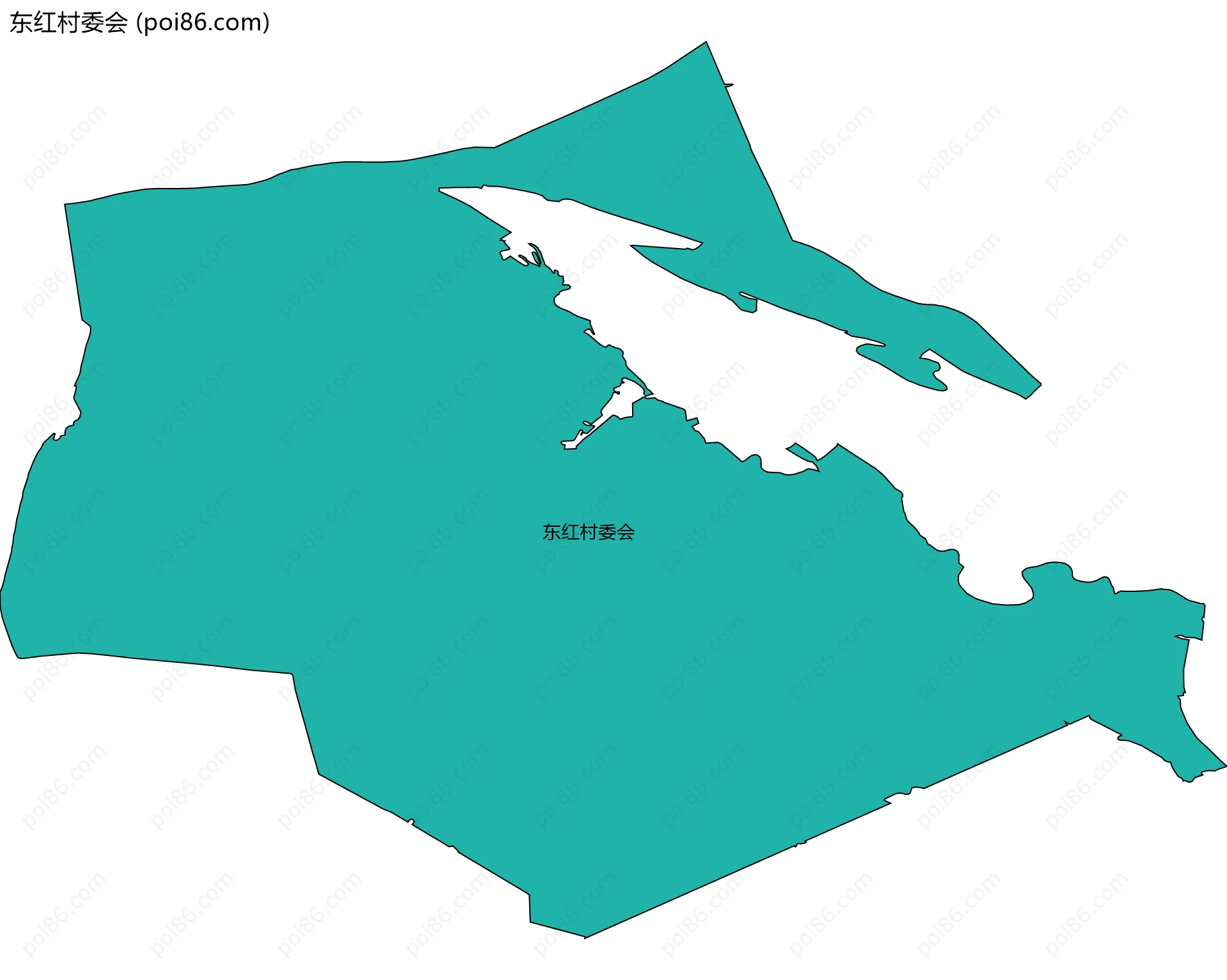 东红村委会边界地图
