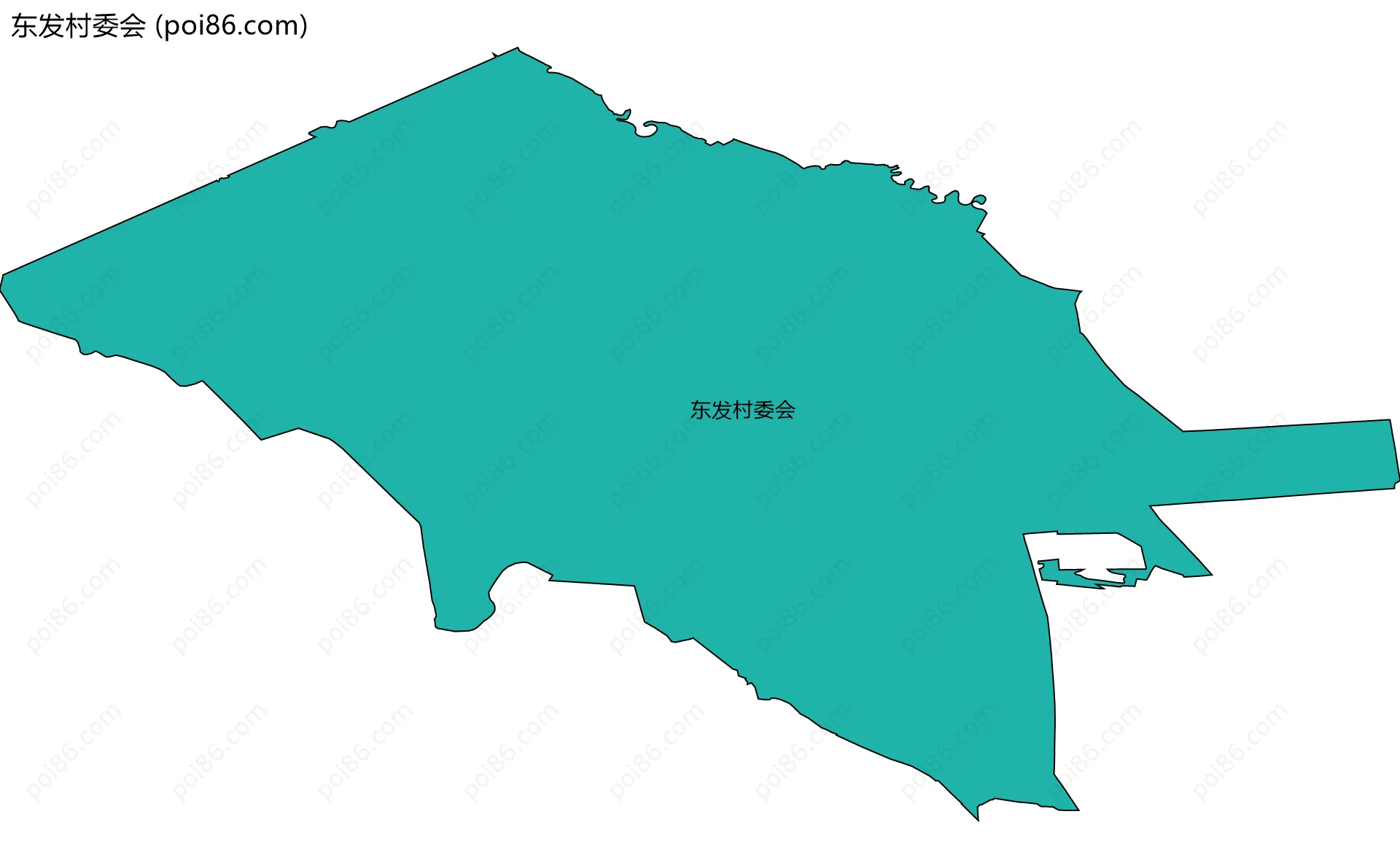 东发村委会边界地图