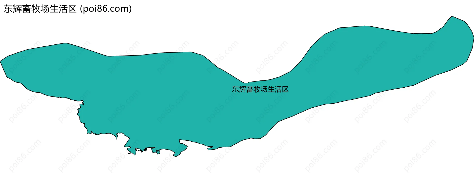 东辉畜牧场生活区边界地图