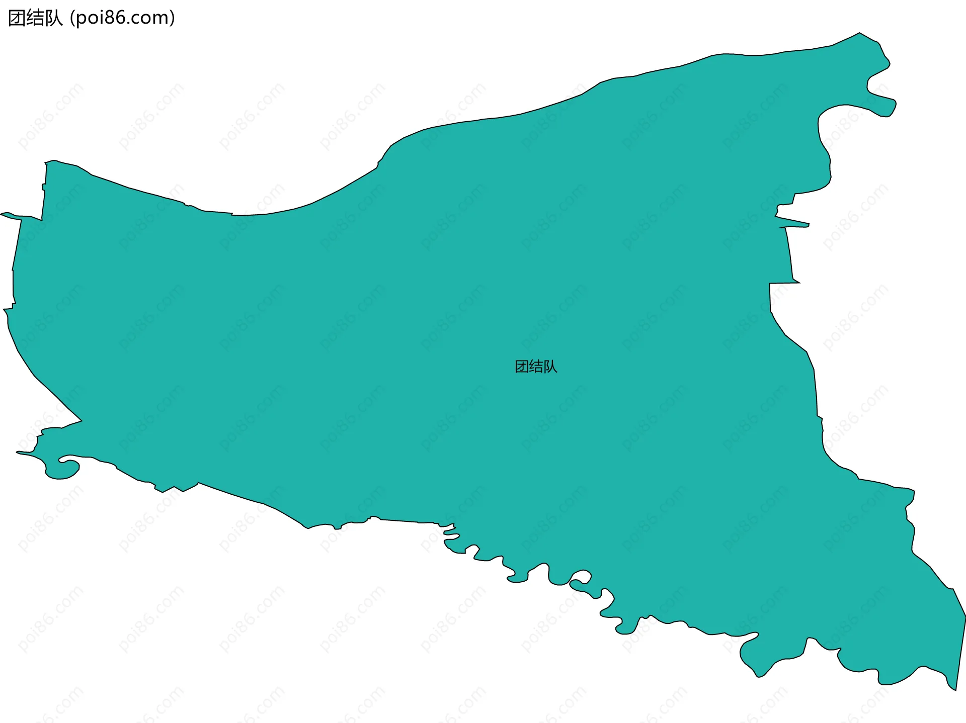 团结队边界地图