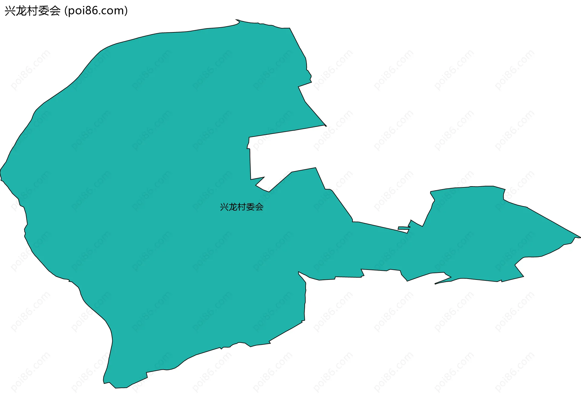 兴龙村委会边界地图