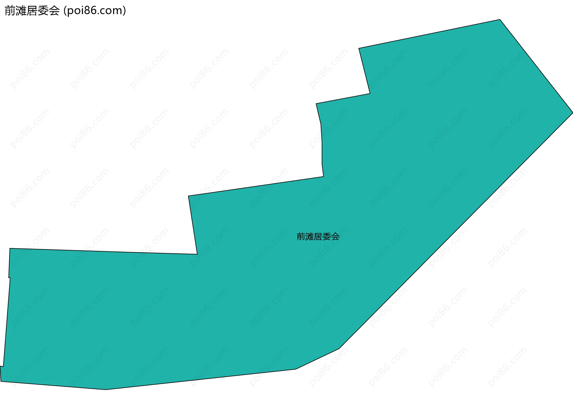 前滩居委会边界地图