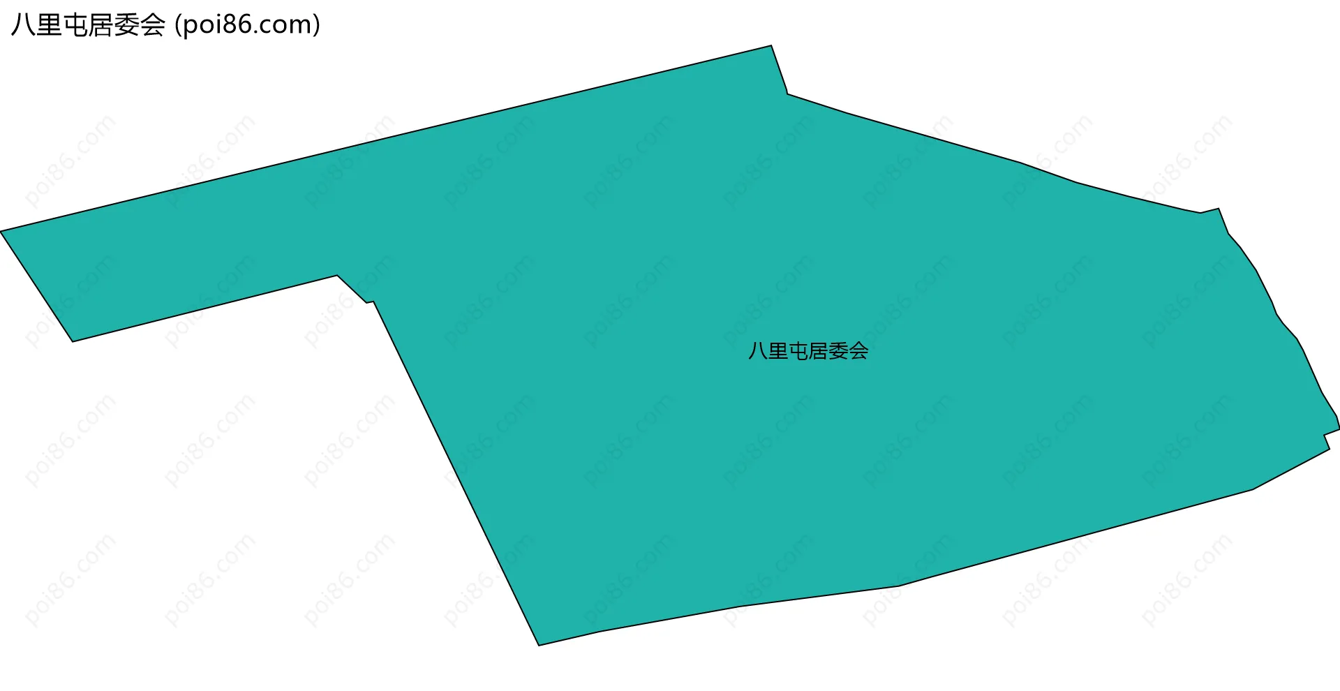 八里屯居委会边界地图