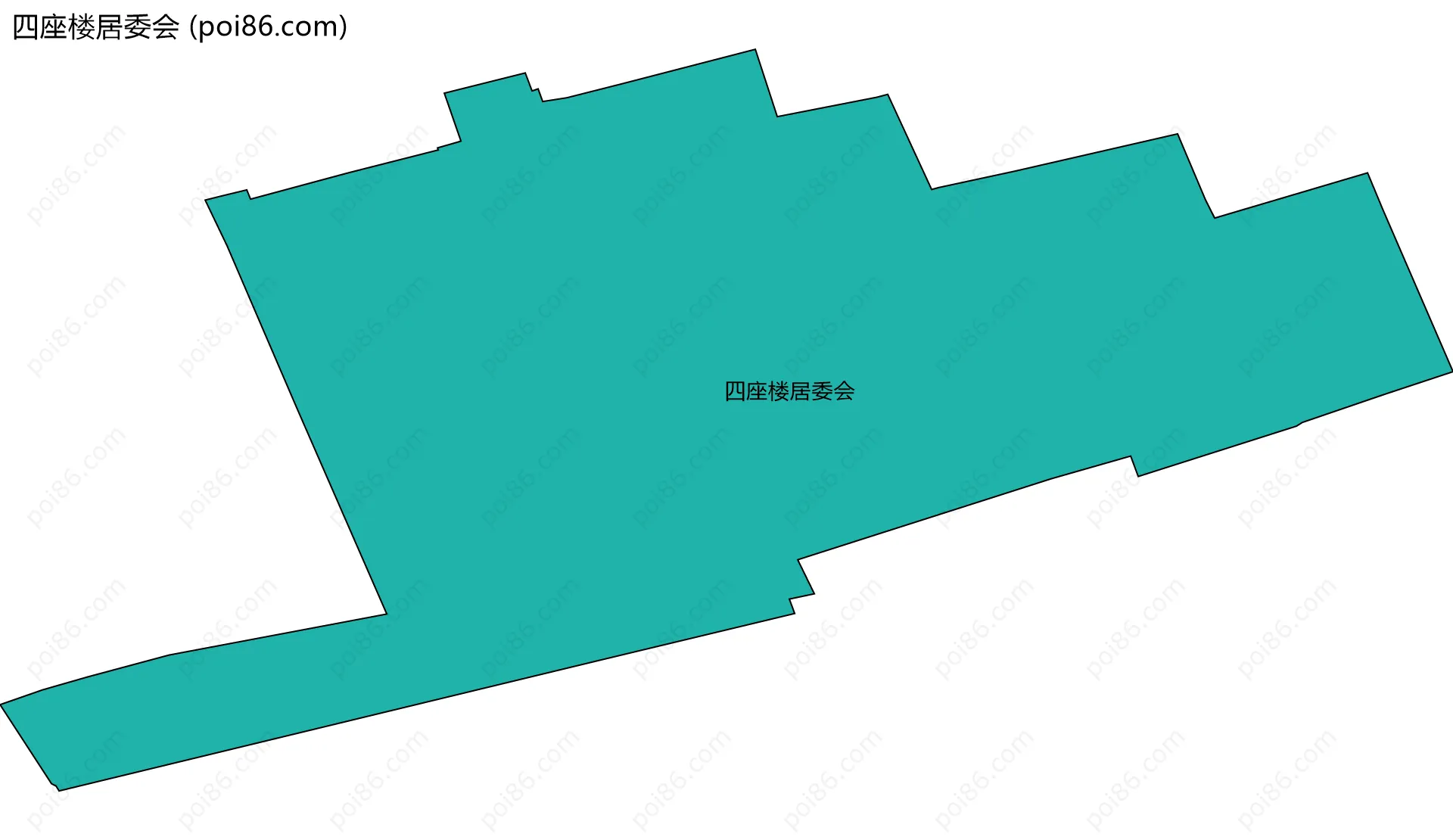 四座楼居委会边界地图