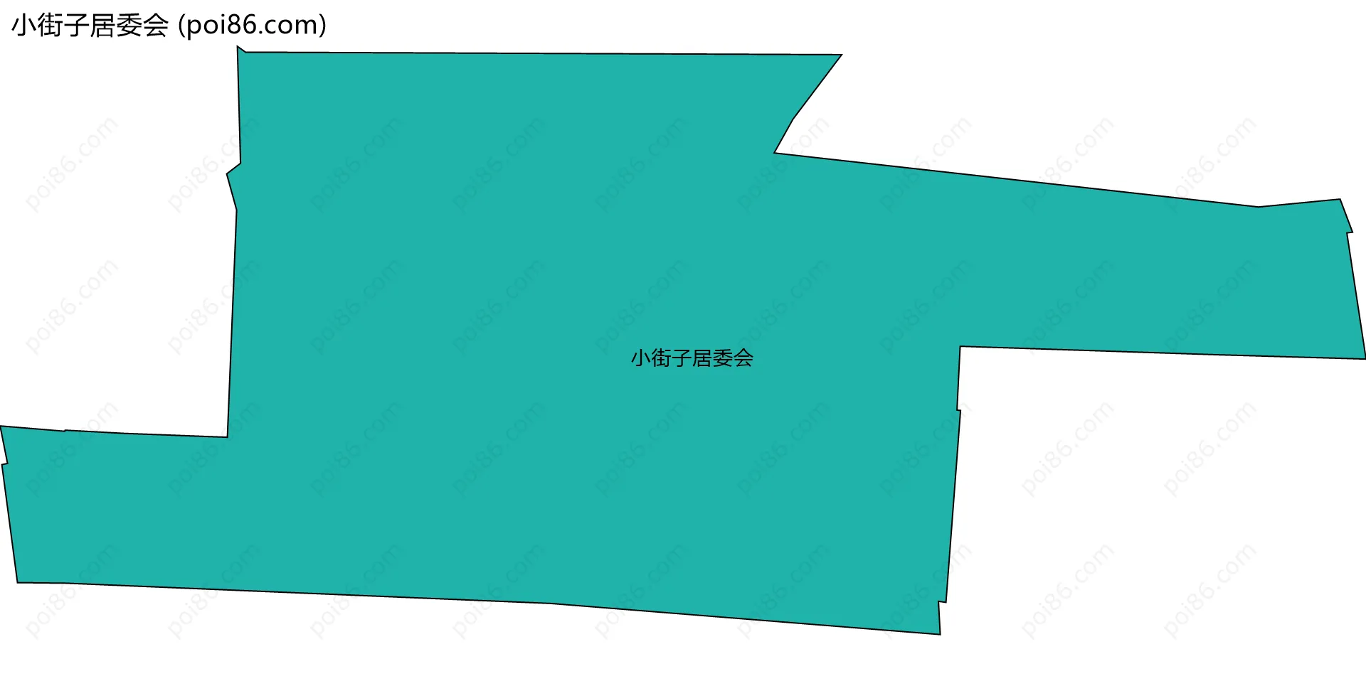 小街子居委会边界地图