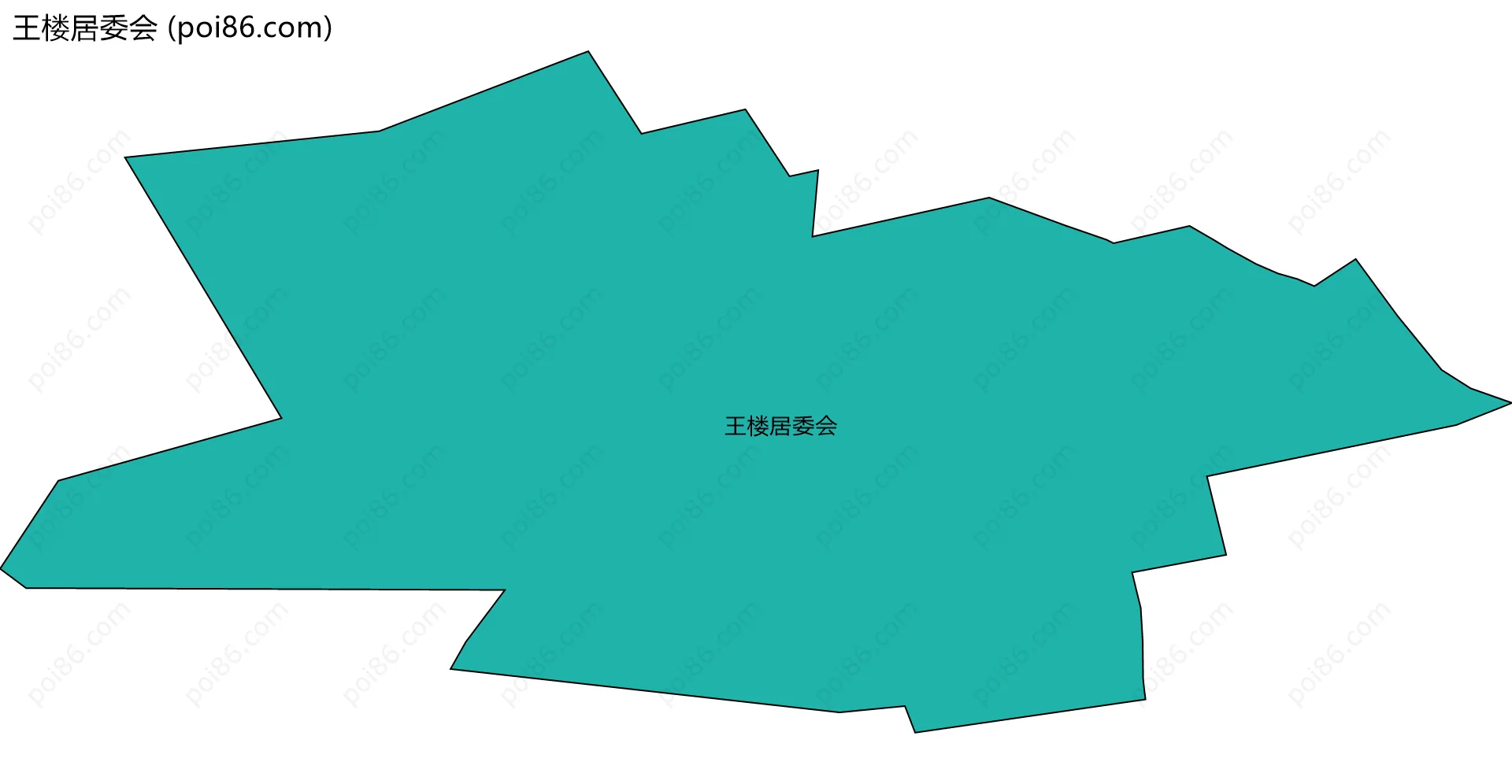王楼居委会边界地图