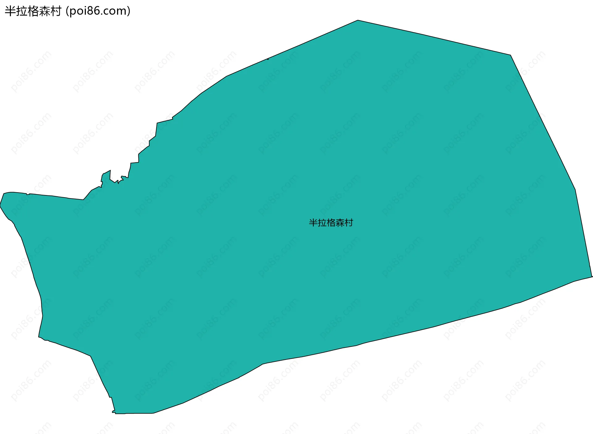 半拉格森村边界地图