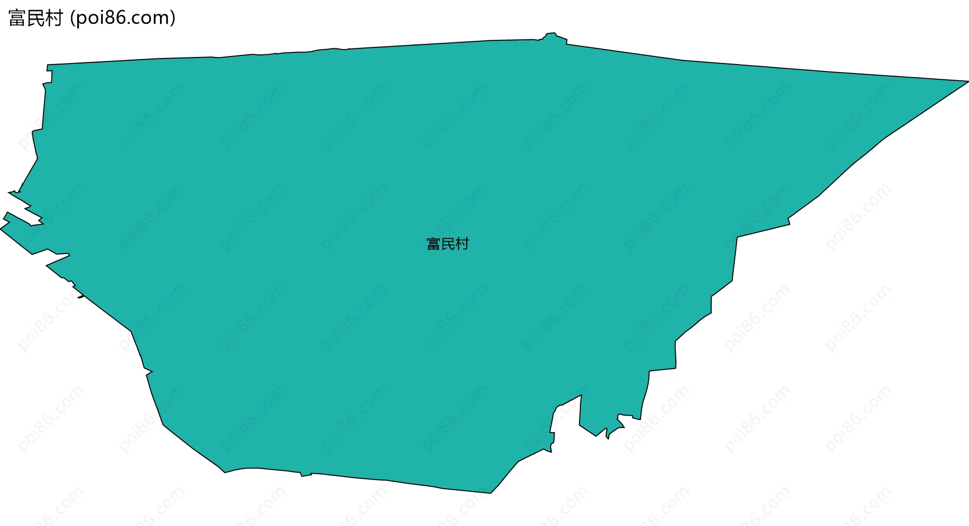 富民村边界地图