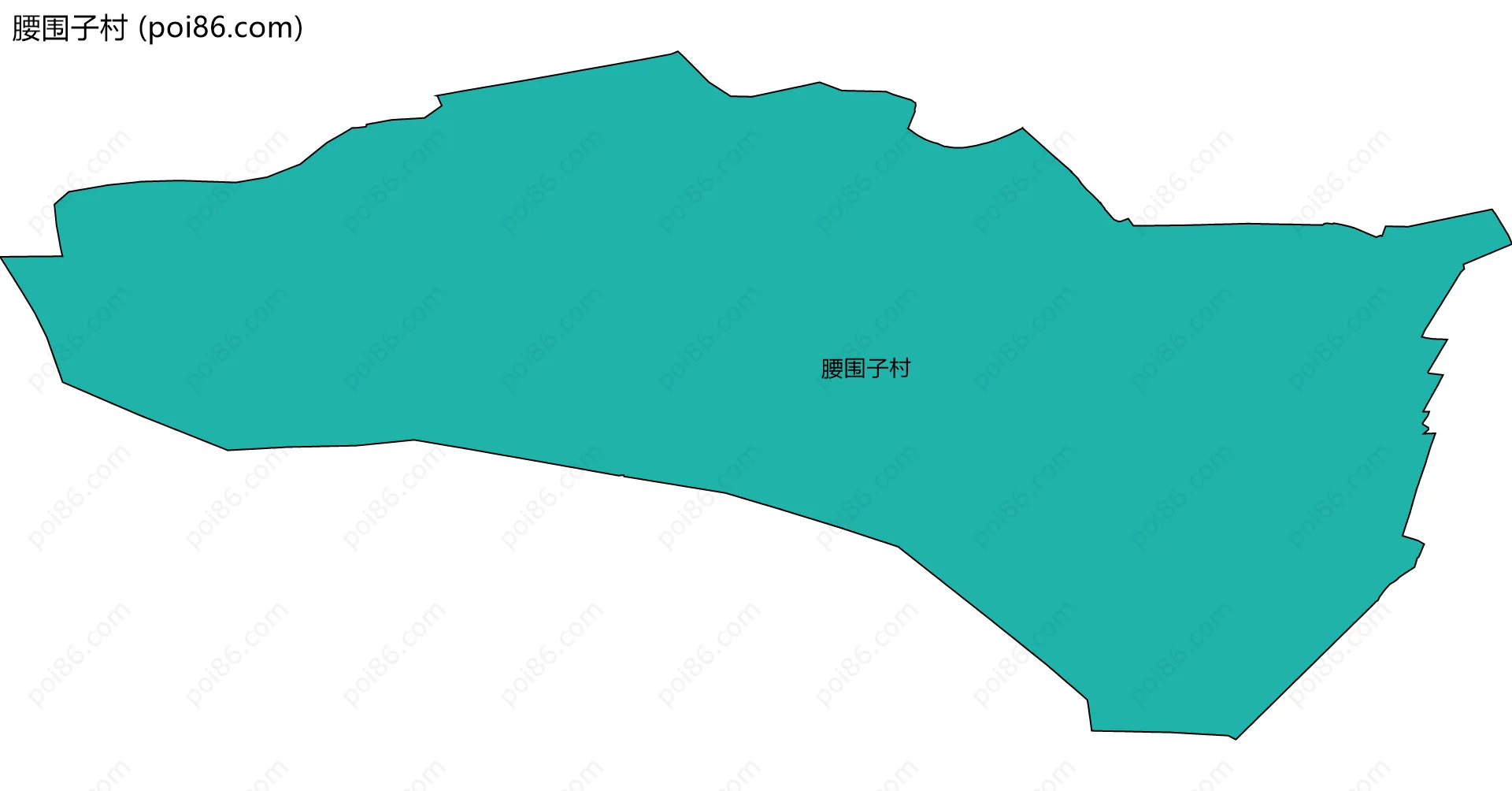 腰围子村边界地图