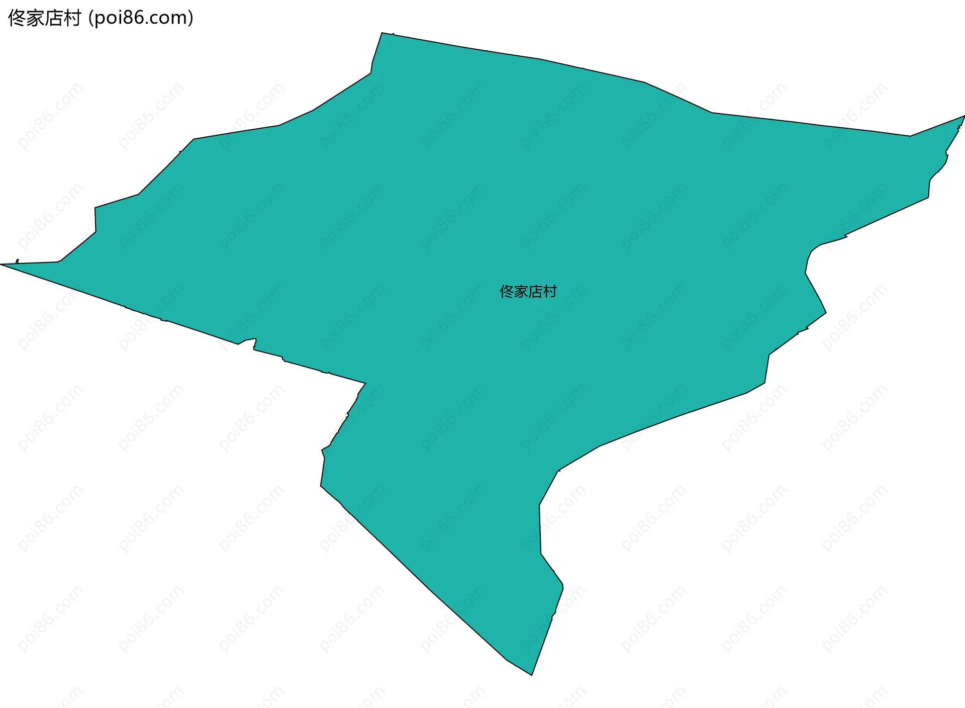 佟家店村边界地图