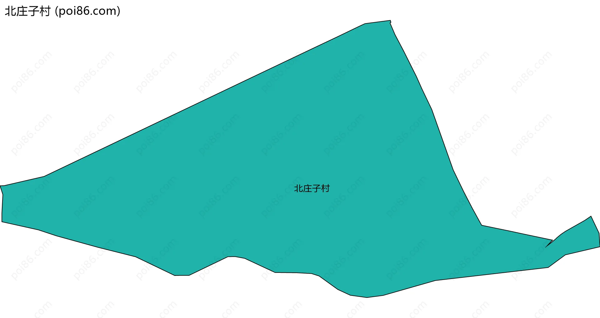 北庄子村边界地图