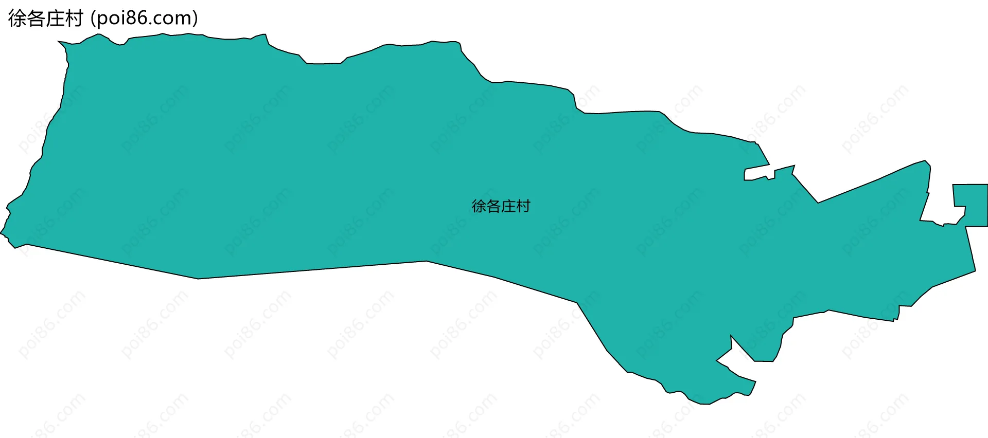 徐各庄村边界地图