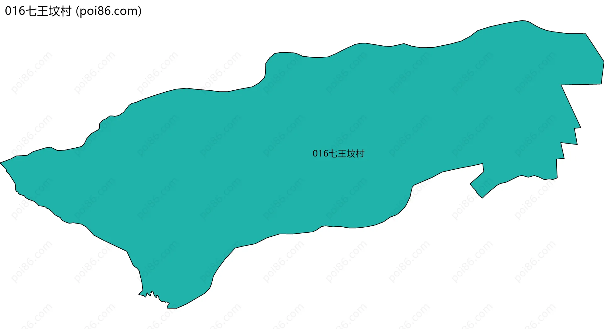 016七王坟村边界地图