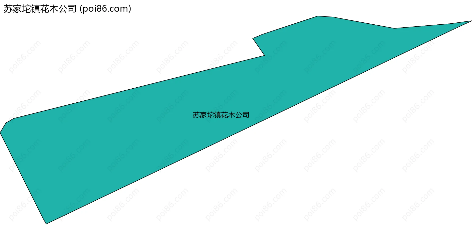 苏家坨镇花木公司边界地图