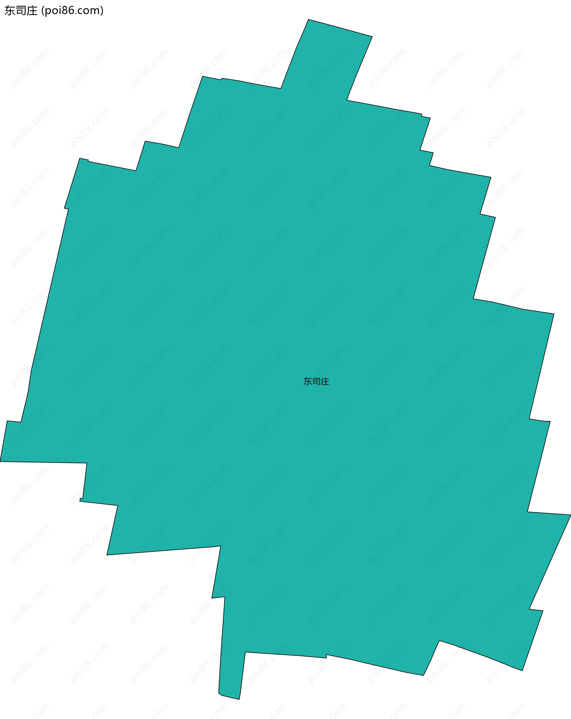 东司庄边界地图