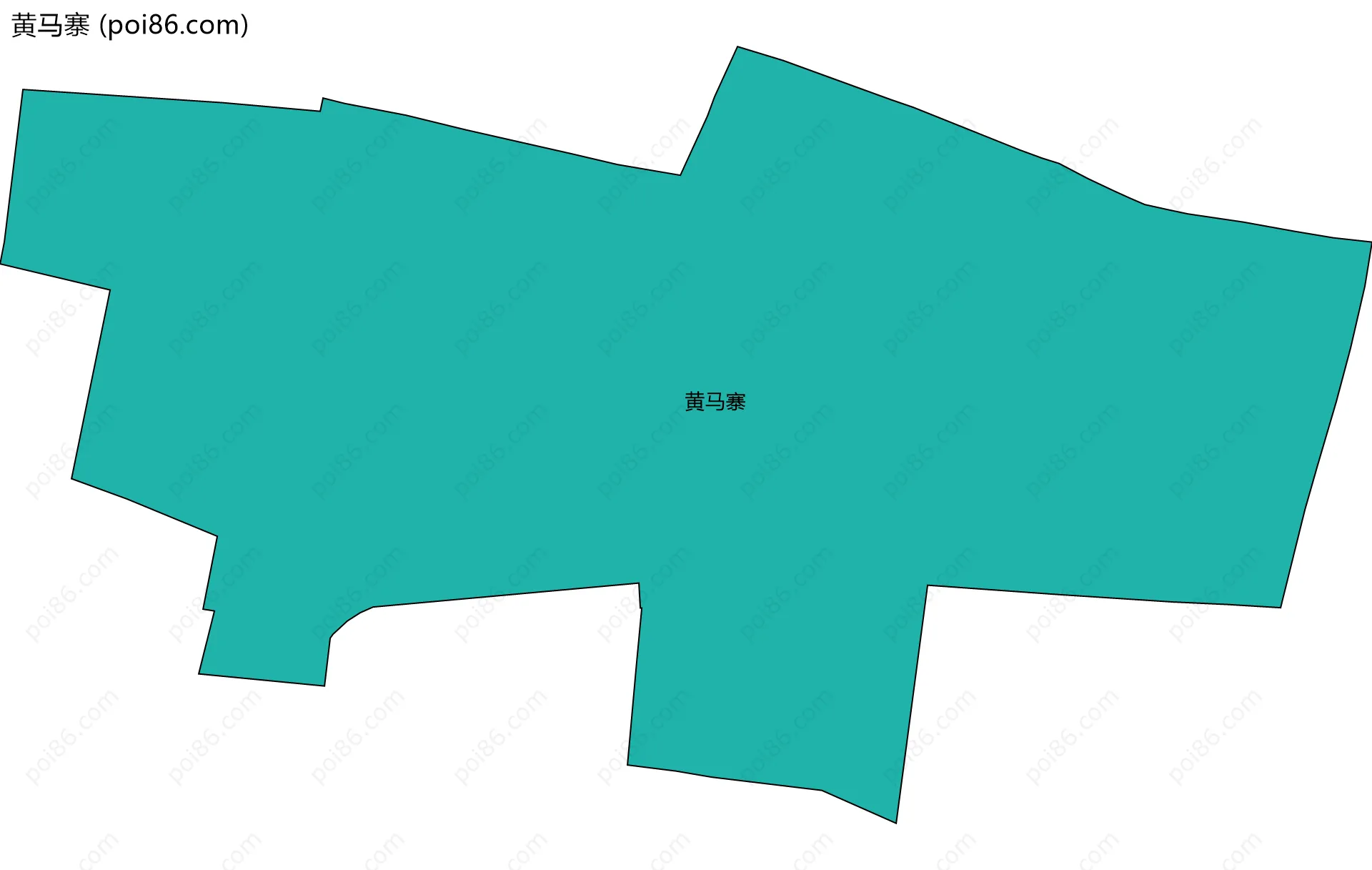 黄马寨边界地图