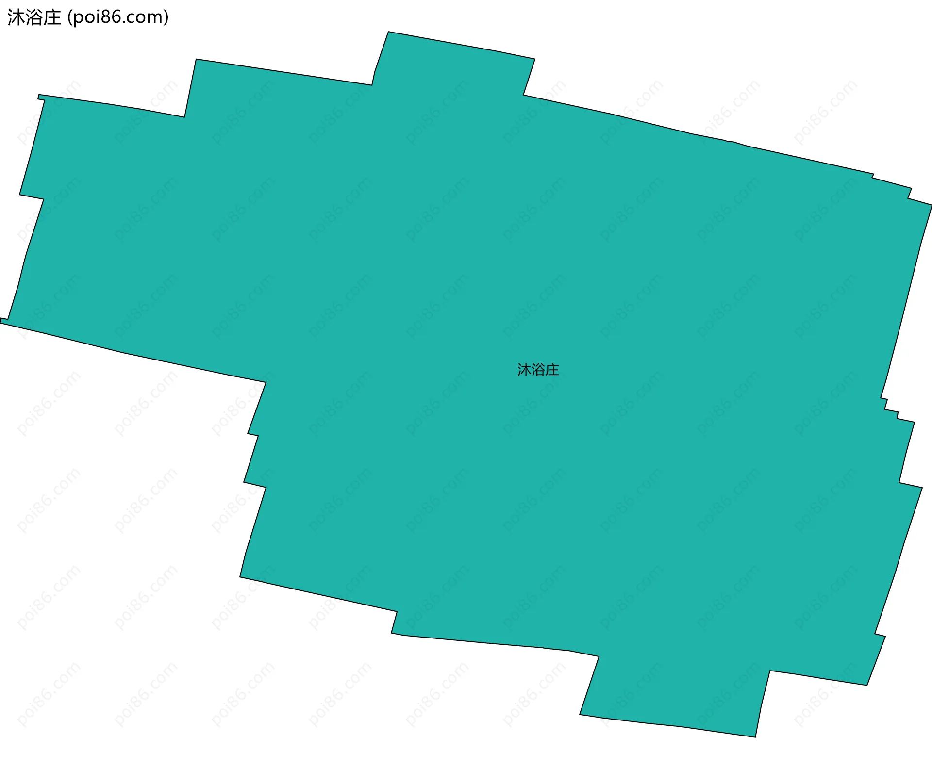 沐浴庄边界地图
