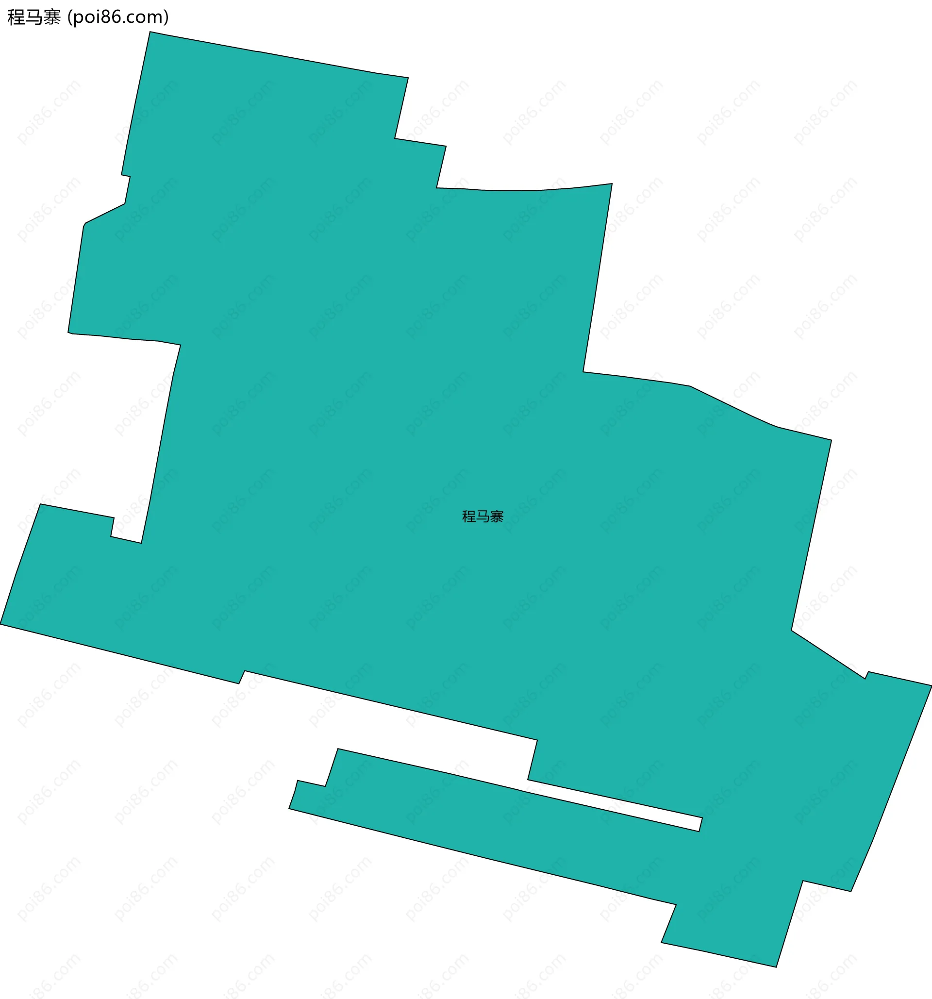 程马寨边界地图