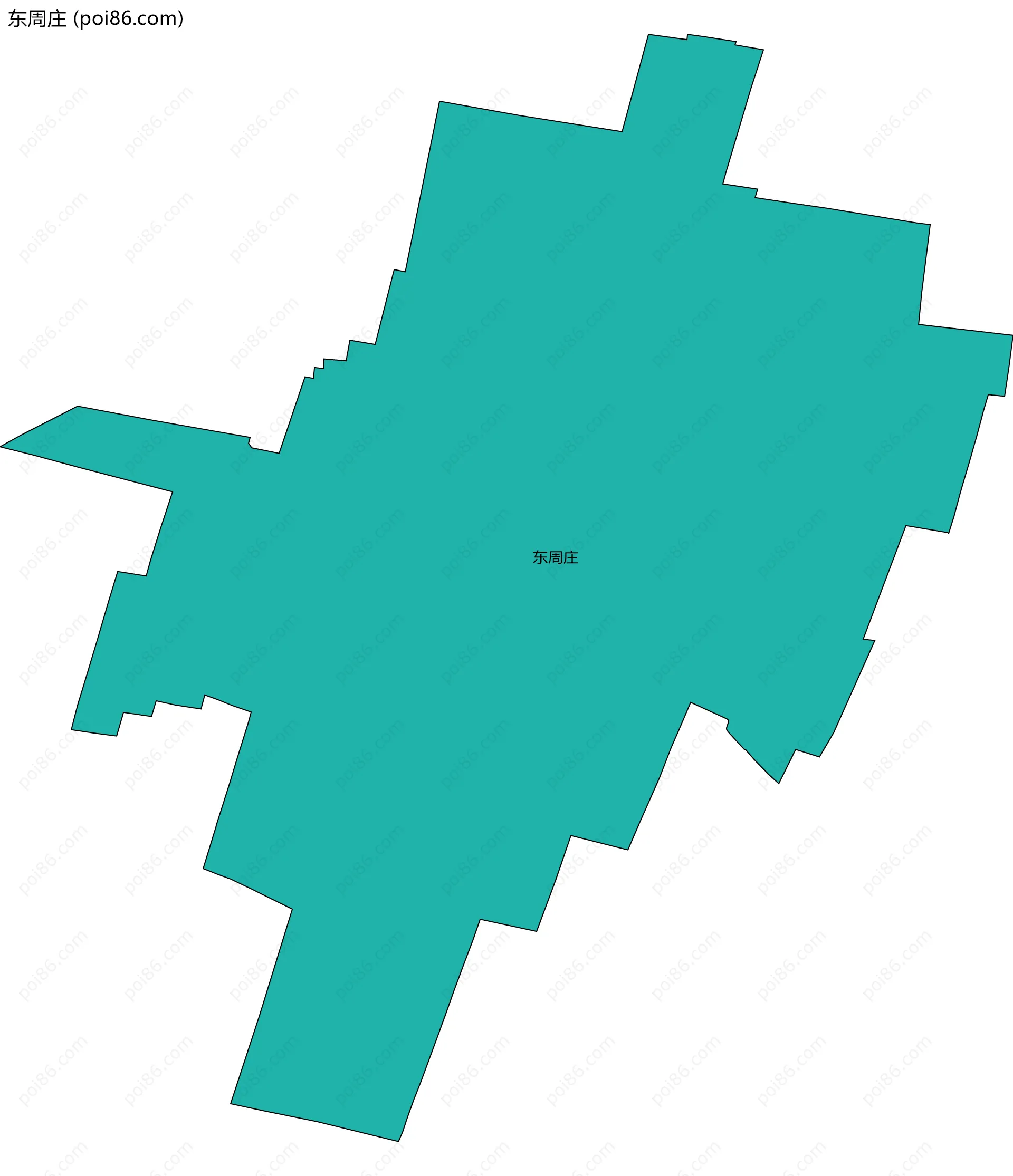 东周庄边界地图