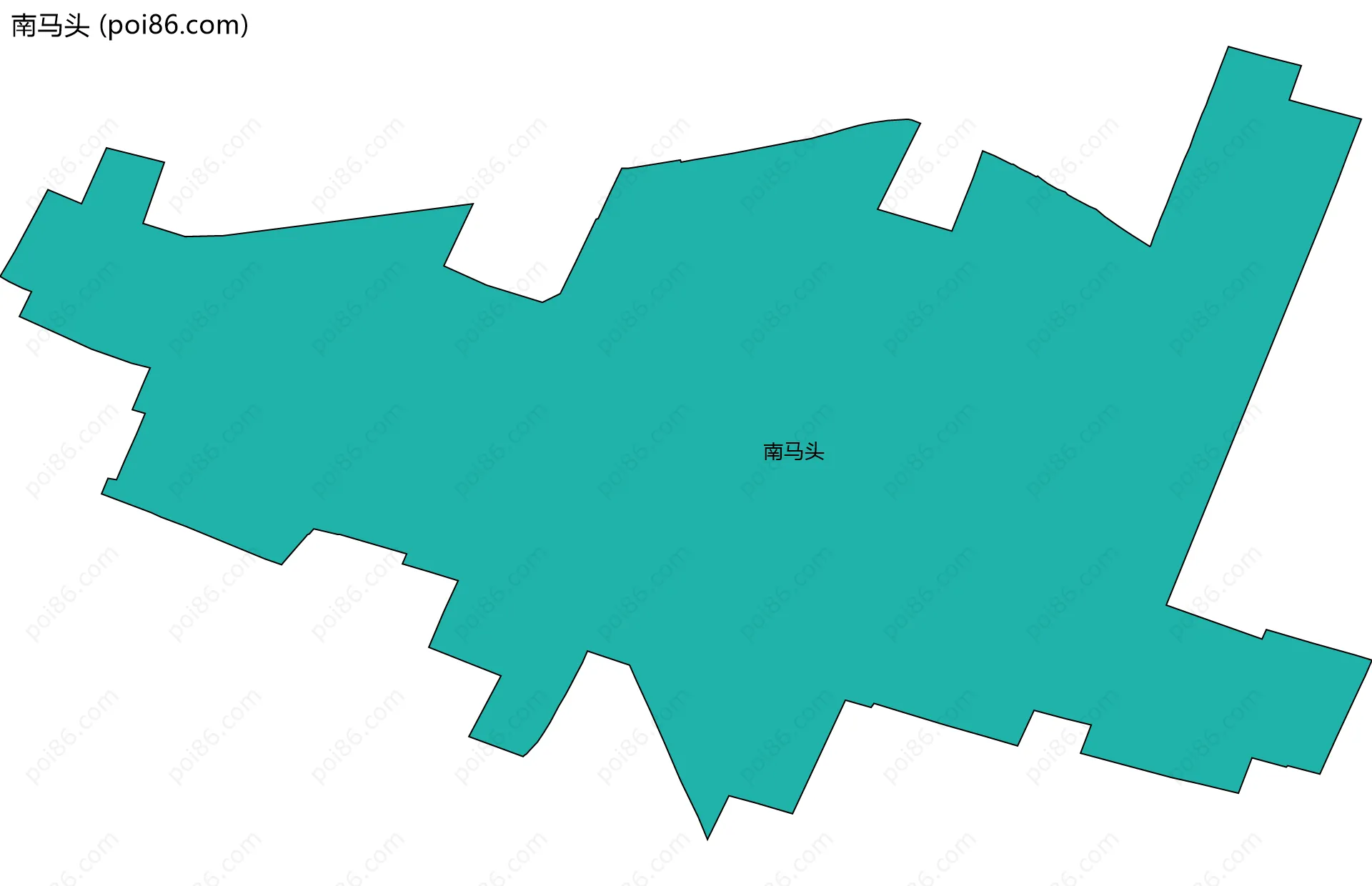 南马头边界地图