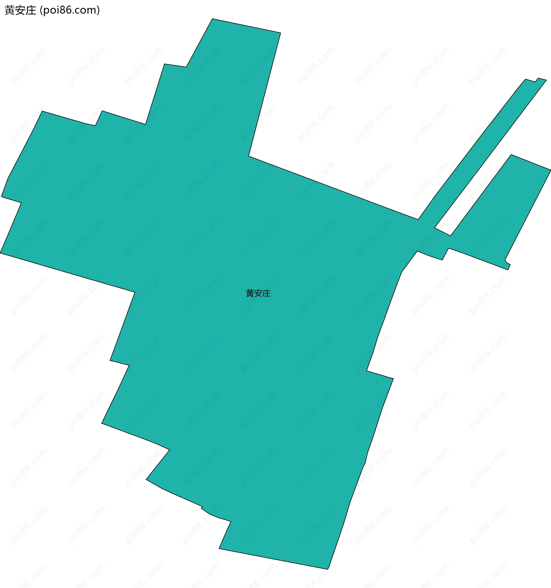 黄安庄边界地图