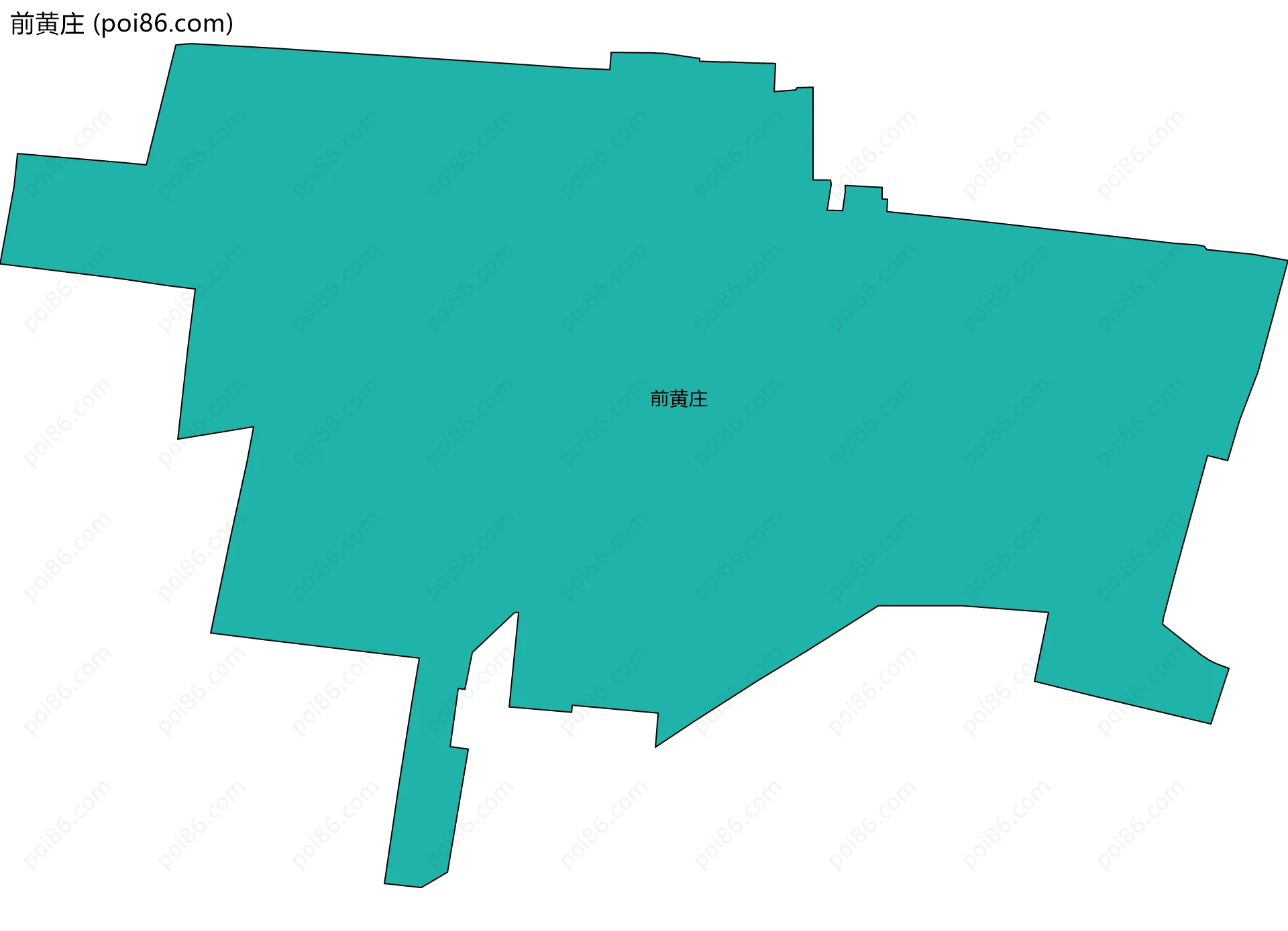 前黄庄边界地图