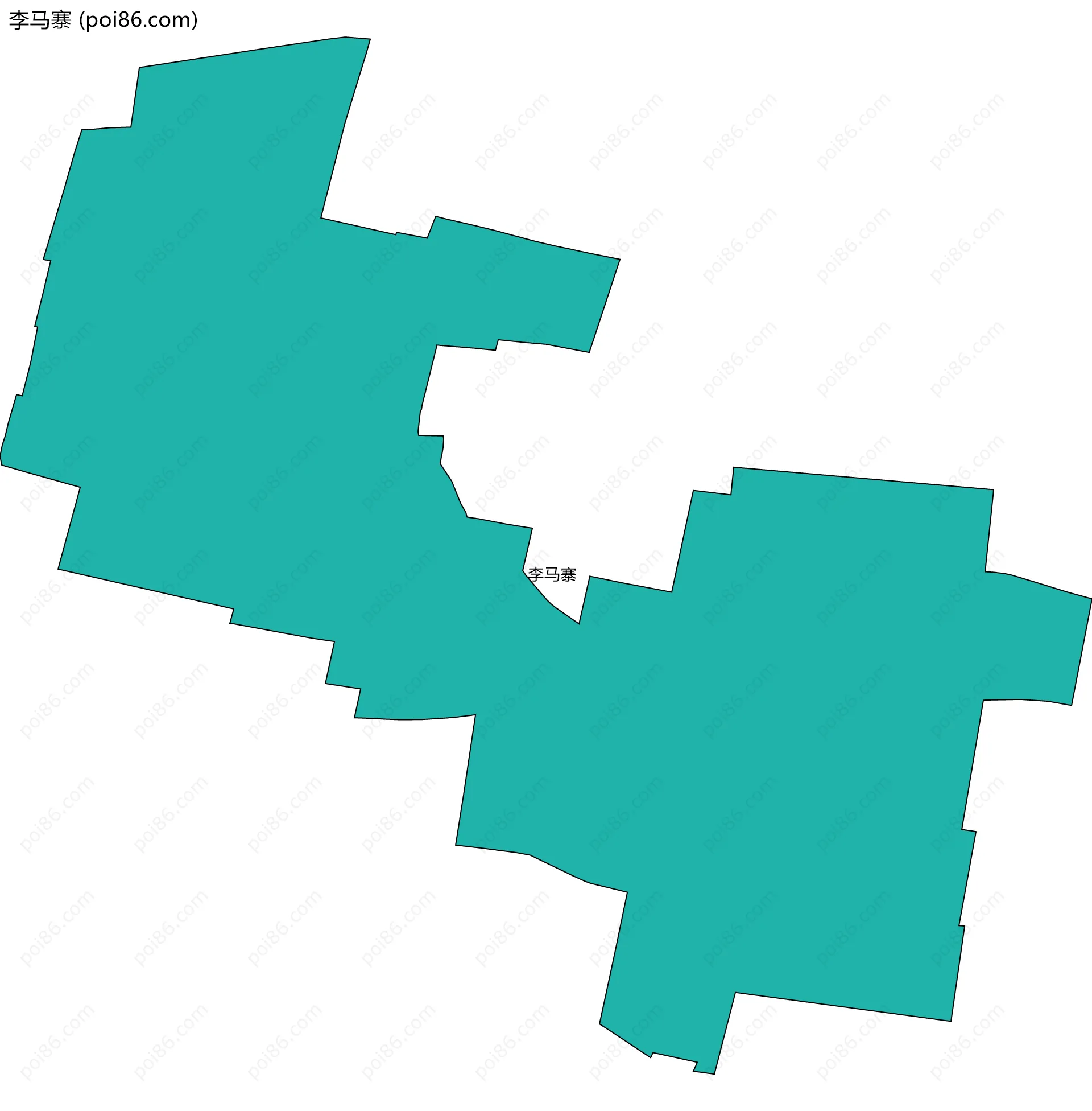 李马寨边界地图