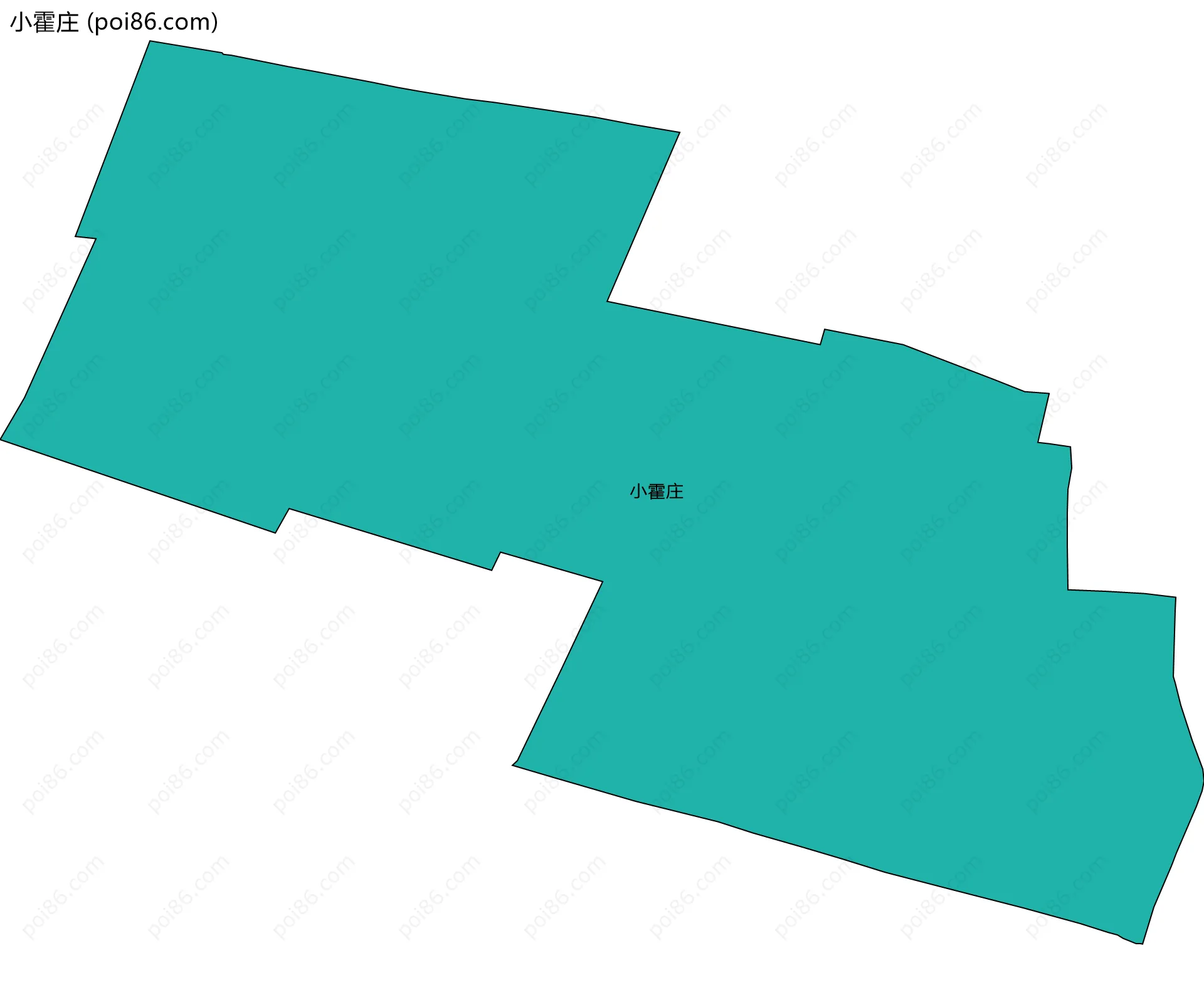 小霍庄边界地图
