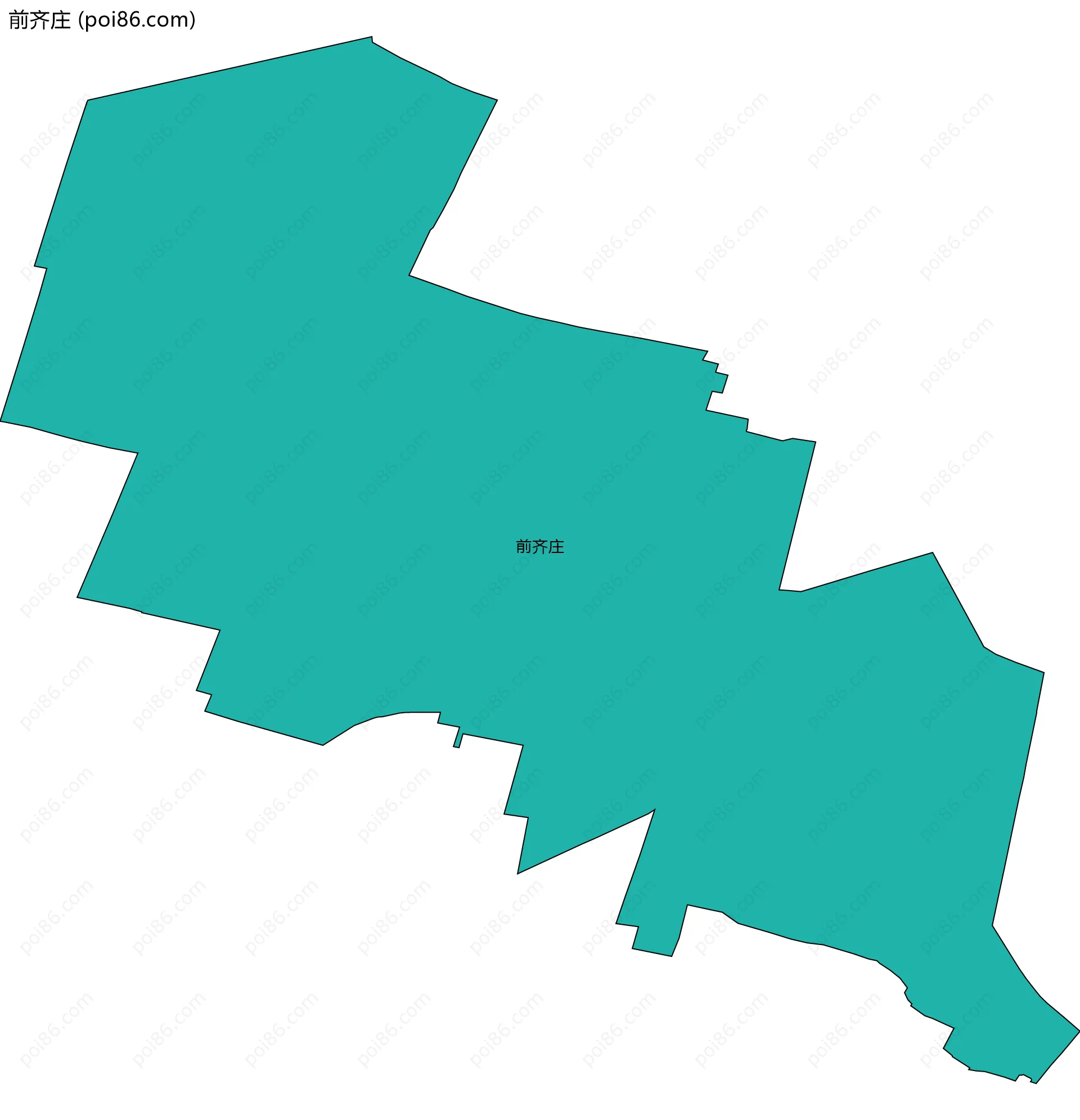 前齐庄边界地图