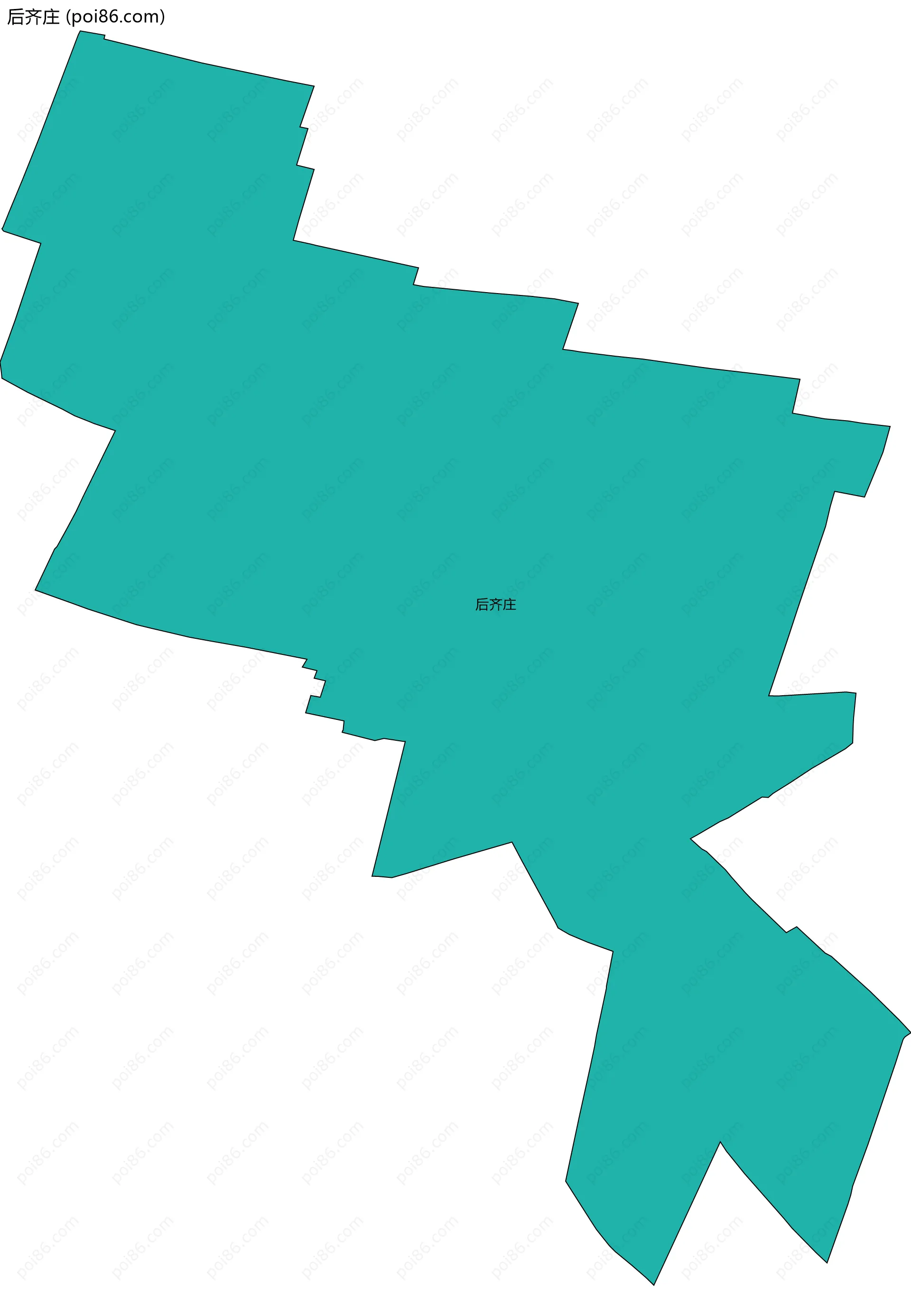 后齐庄边界地图