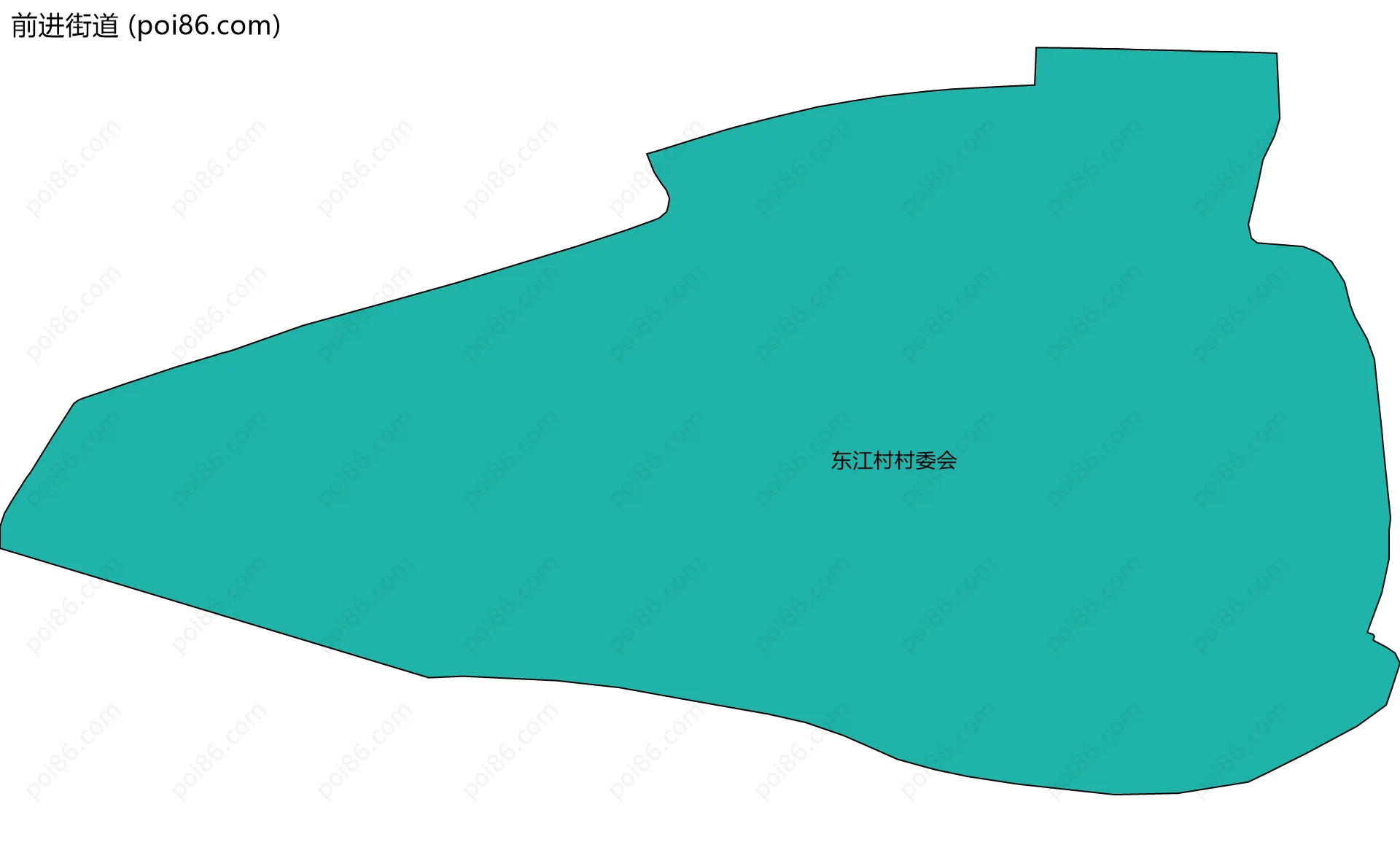 前进街道边界地图(五级行政区划)