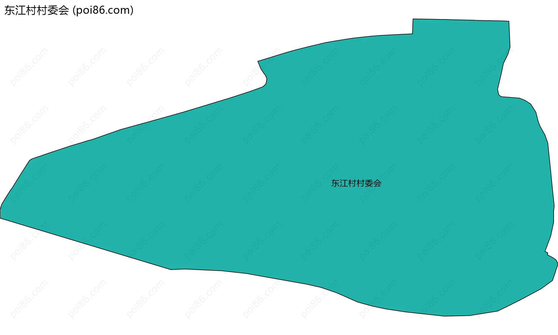 东江村村委会边界地图