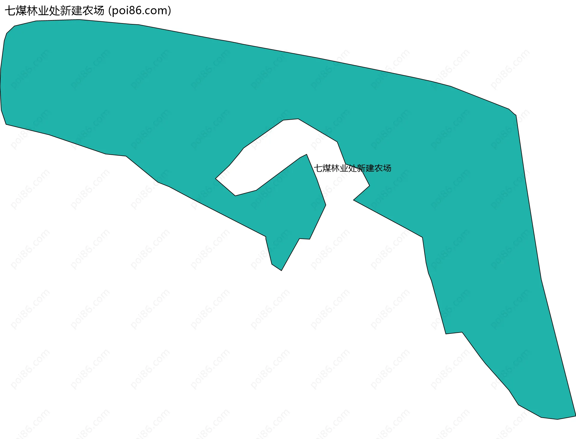 七煤林业处新建农场边界地图