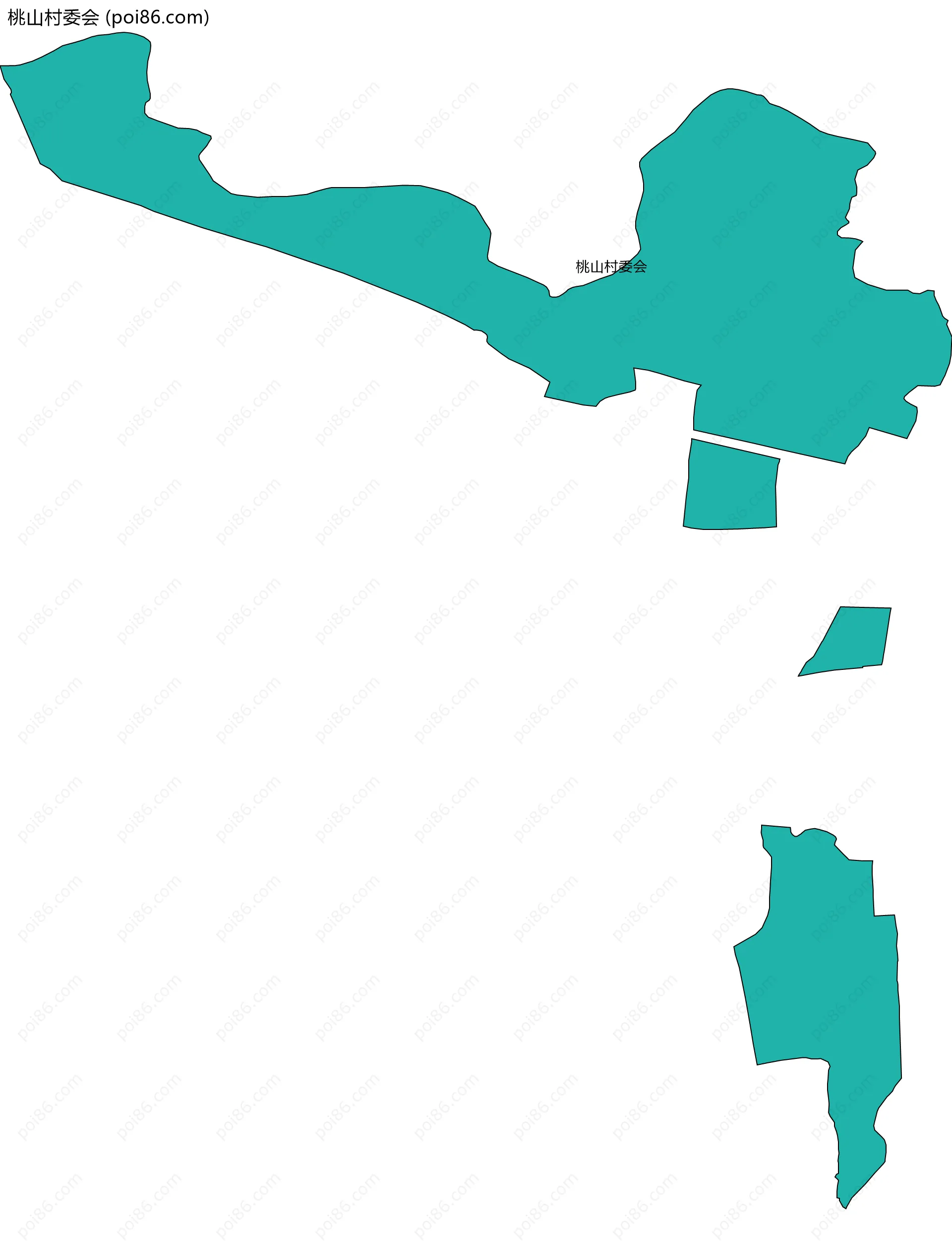 桃山村委会边界地图
