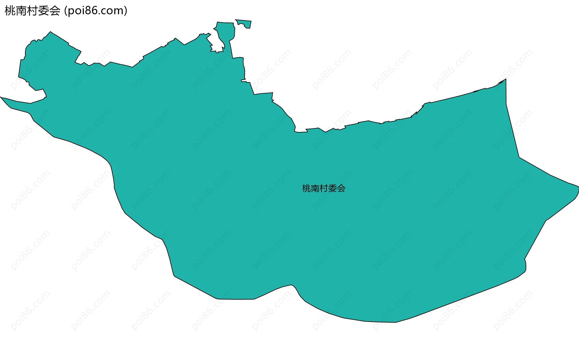 桃南村委会边界地图