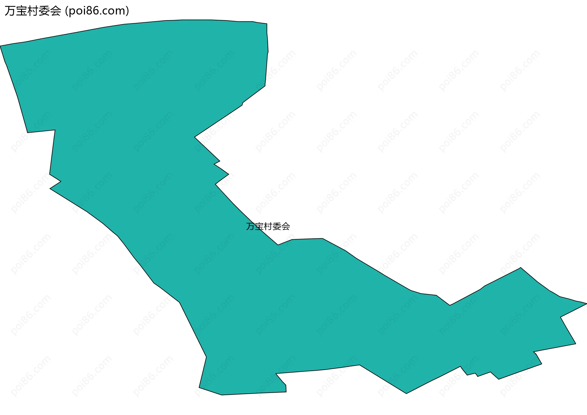 万宝村委会边界地图