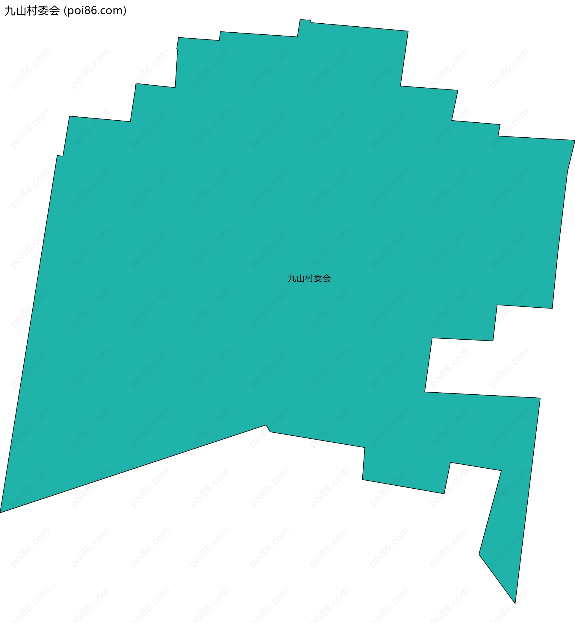 九山村委会边界地图