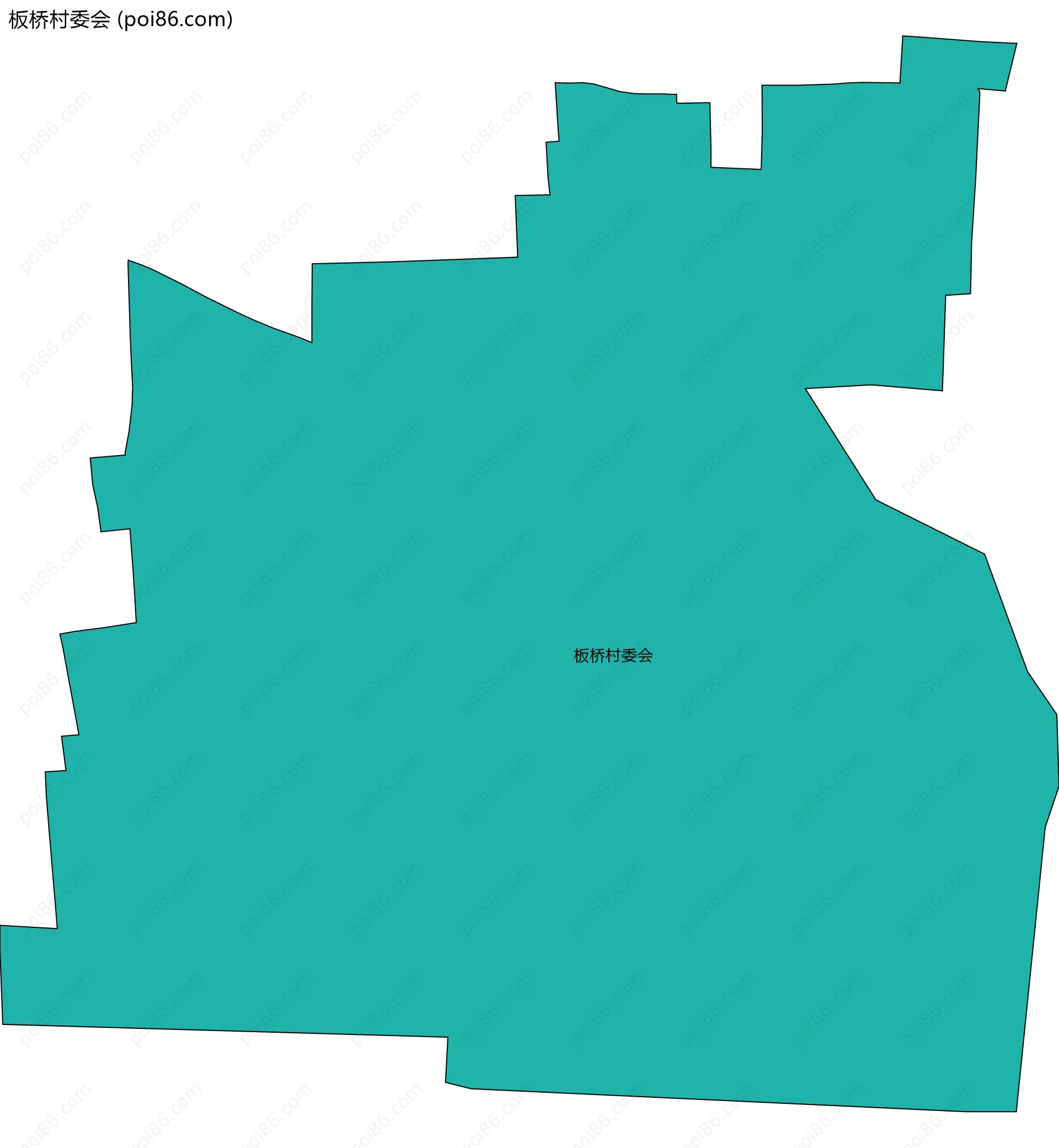 板桥村委会边界地图