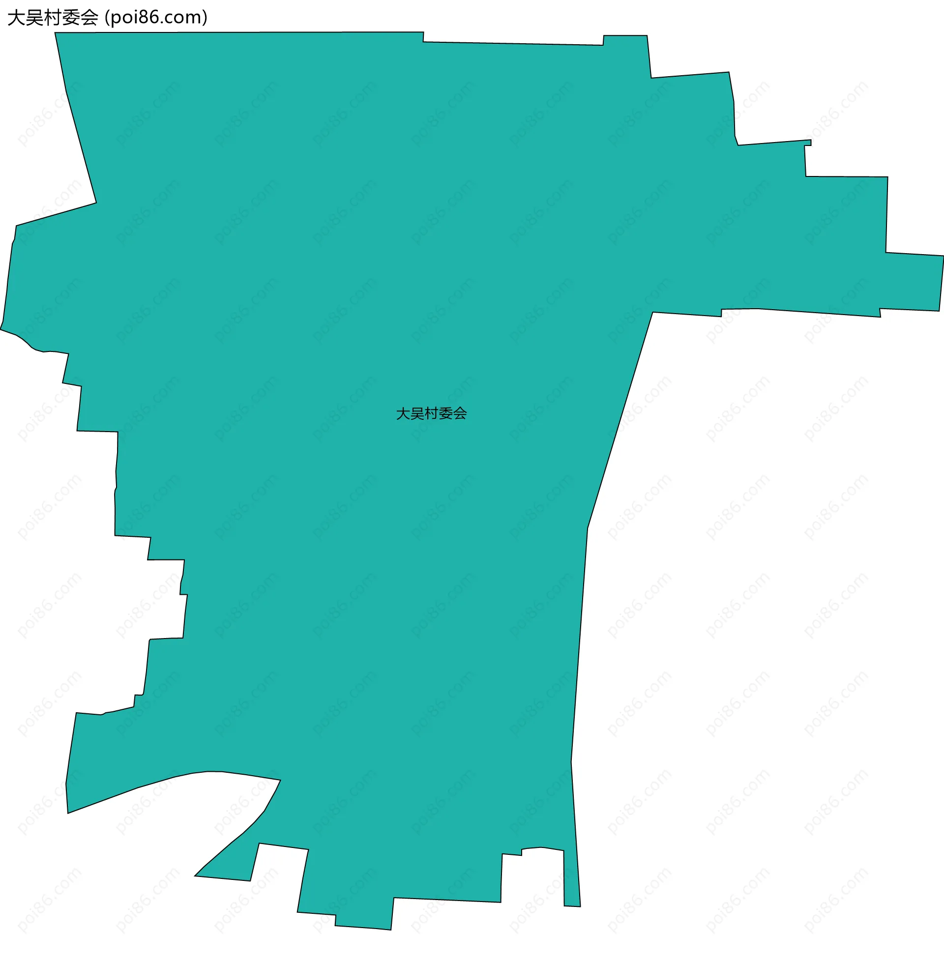 大吴村委会边界地图