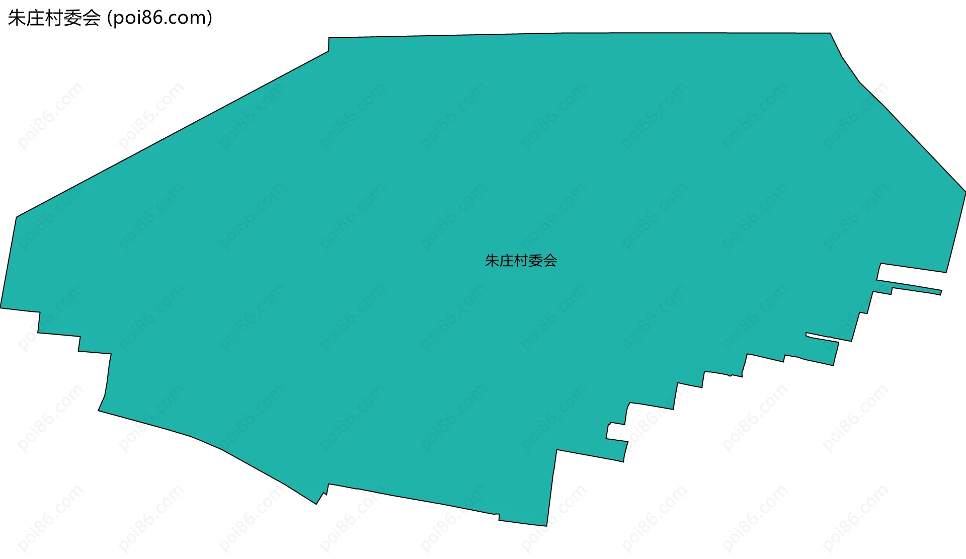 朱庄村委会边界地图