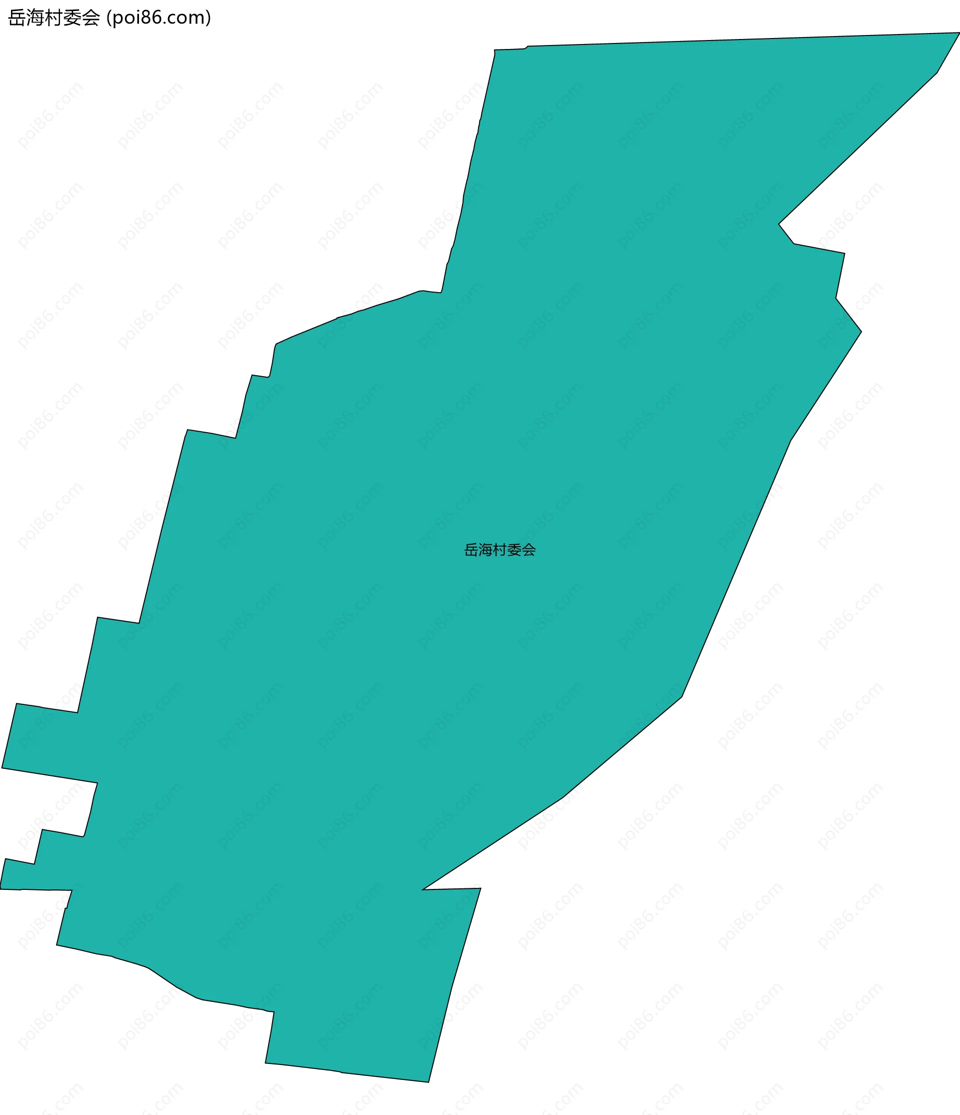 岳海村委会边界地图
